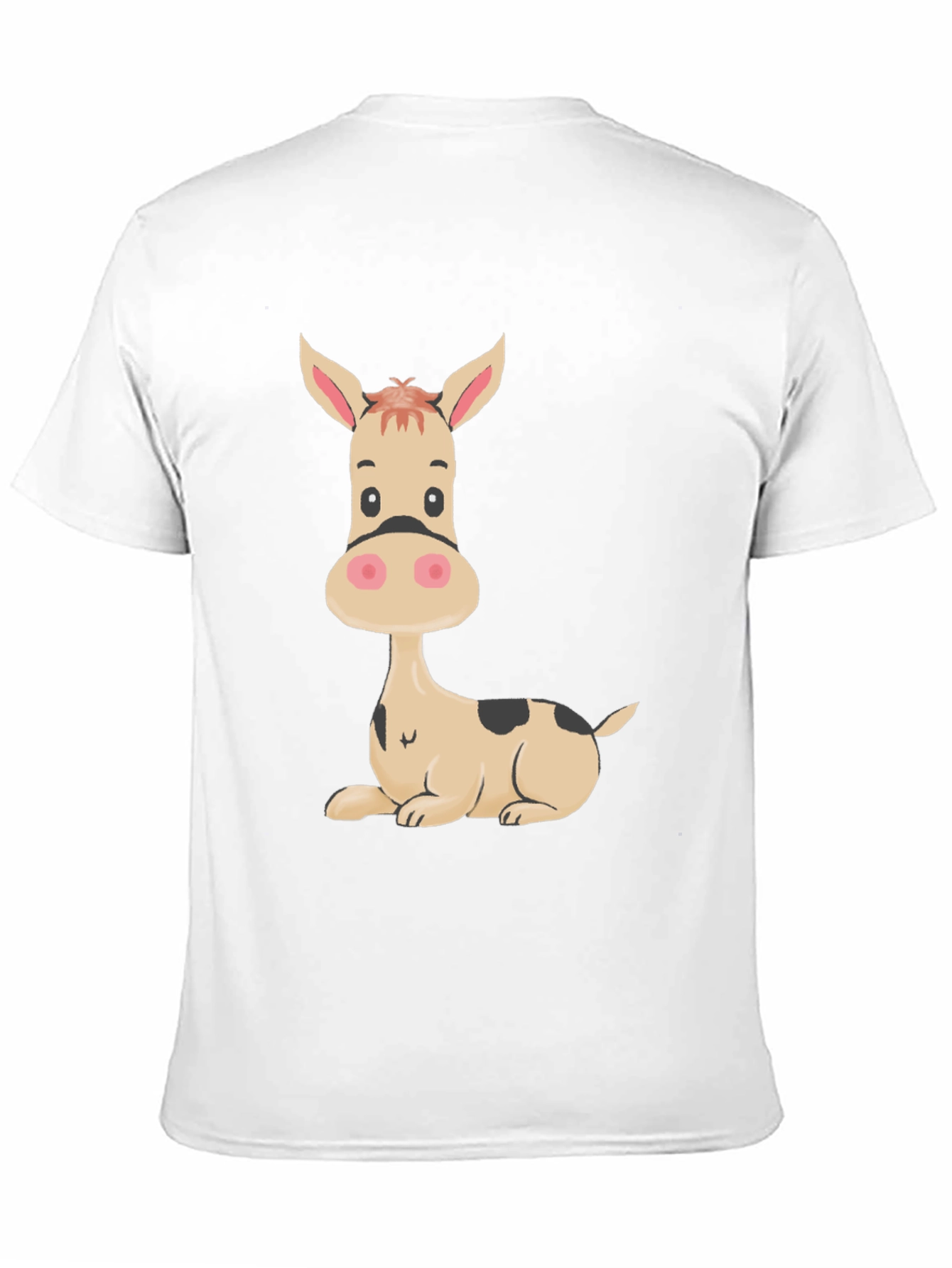 Black Funny Donkey Graphic Tee - Black Cotton T-Shirt view 11