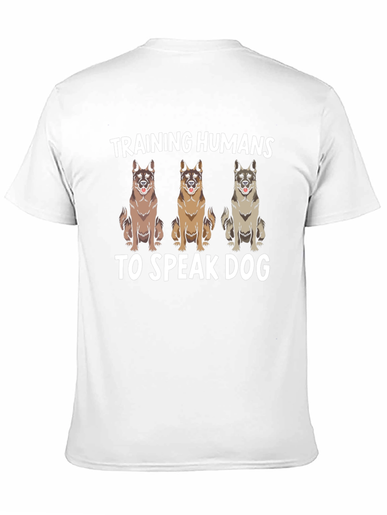 Black Training Humans To Speak Dog T-Shirt view 11