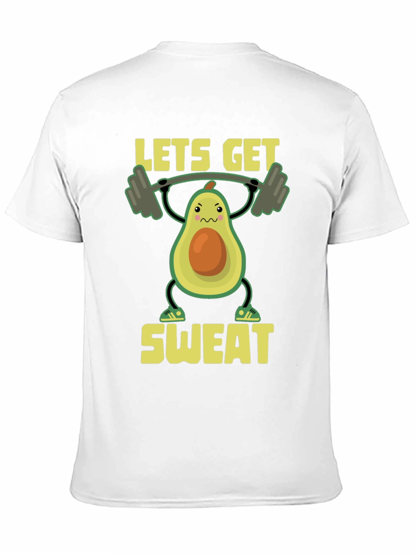 Black Funny Workout Avocado T-Shirt - Let's Get Sweat! view 11