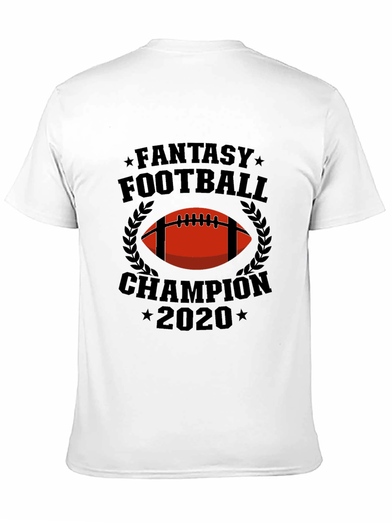 Black Fantasy Football Champion 2020 Graphic Tee view 11
