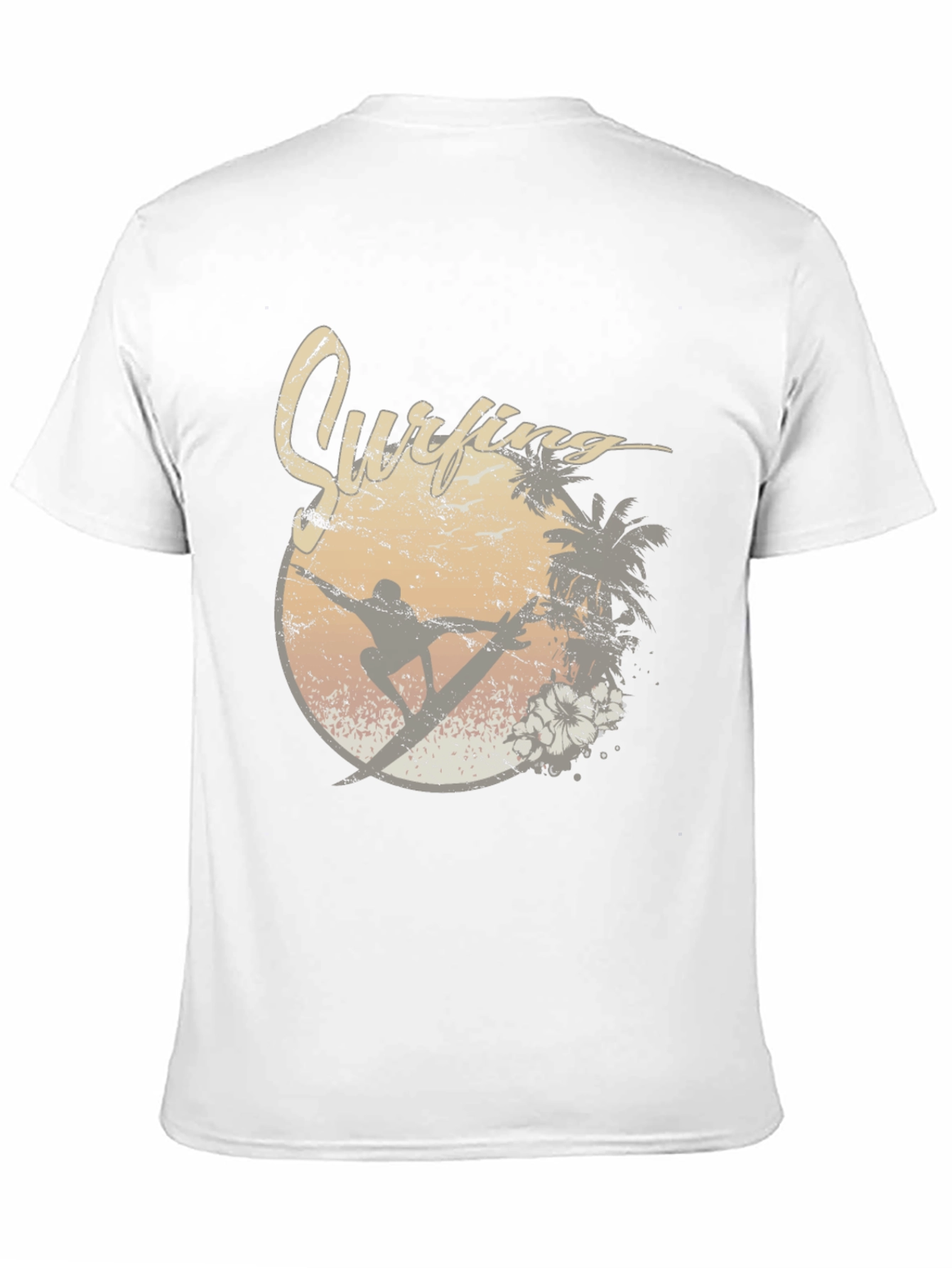 Black Vintage Surfing Graphic Tee view 11