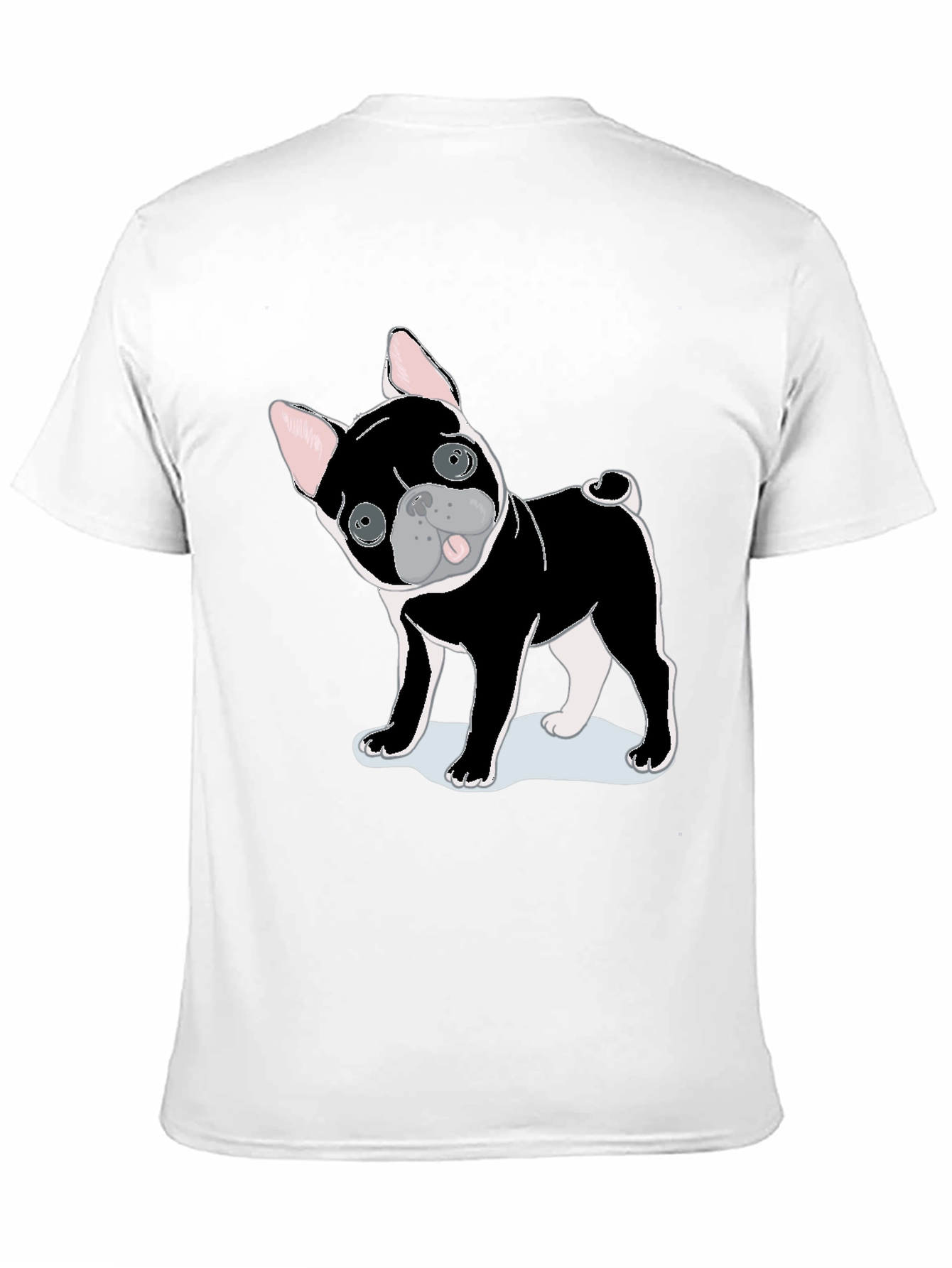 Black Dog Graphic Tee - Cute Puppy Shirt view 11