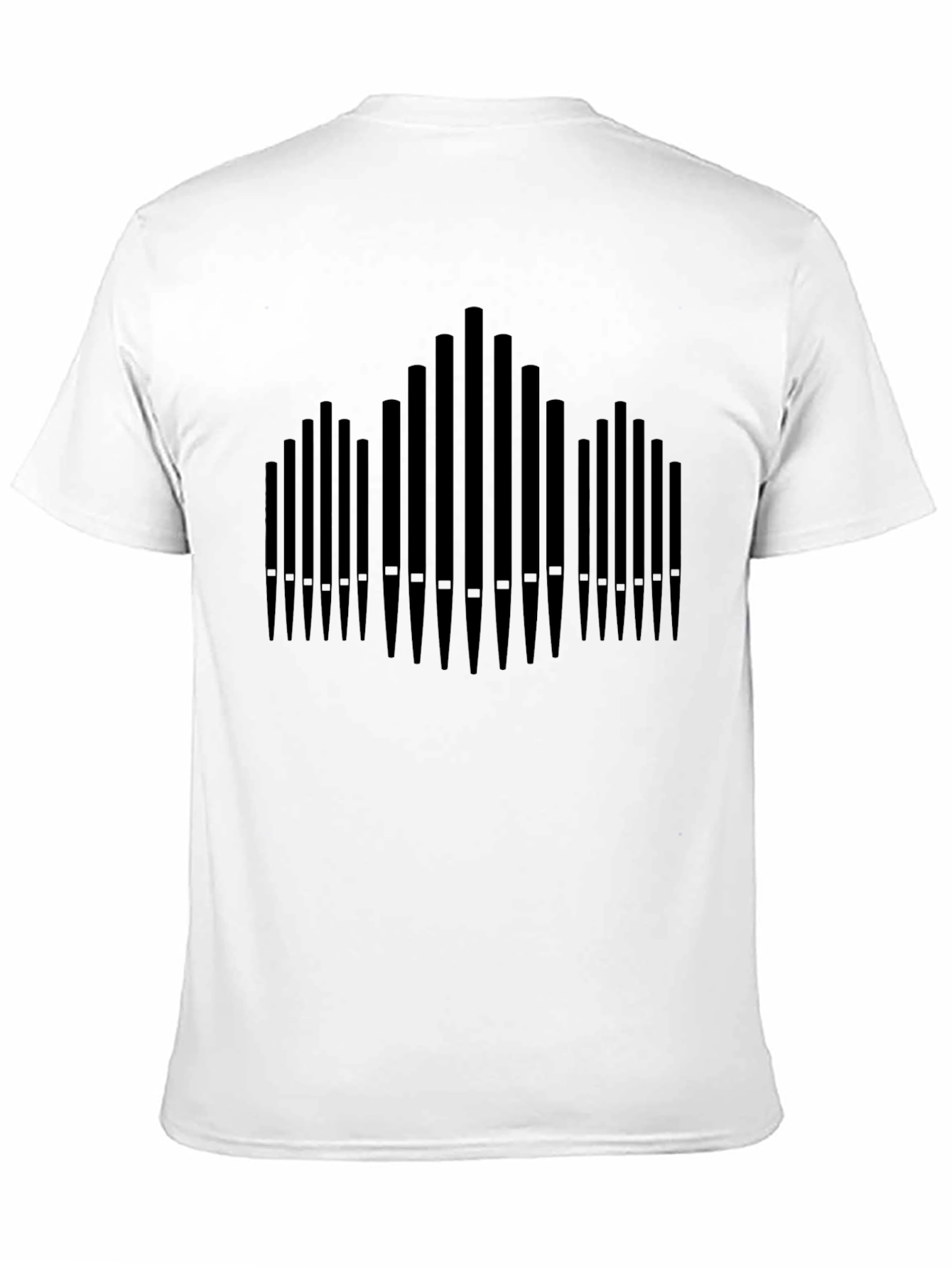 Black Organ Pipe Graphic Tee - Classic Black T-Shirt view 11