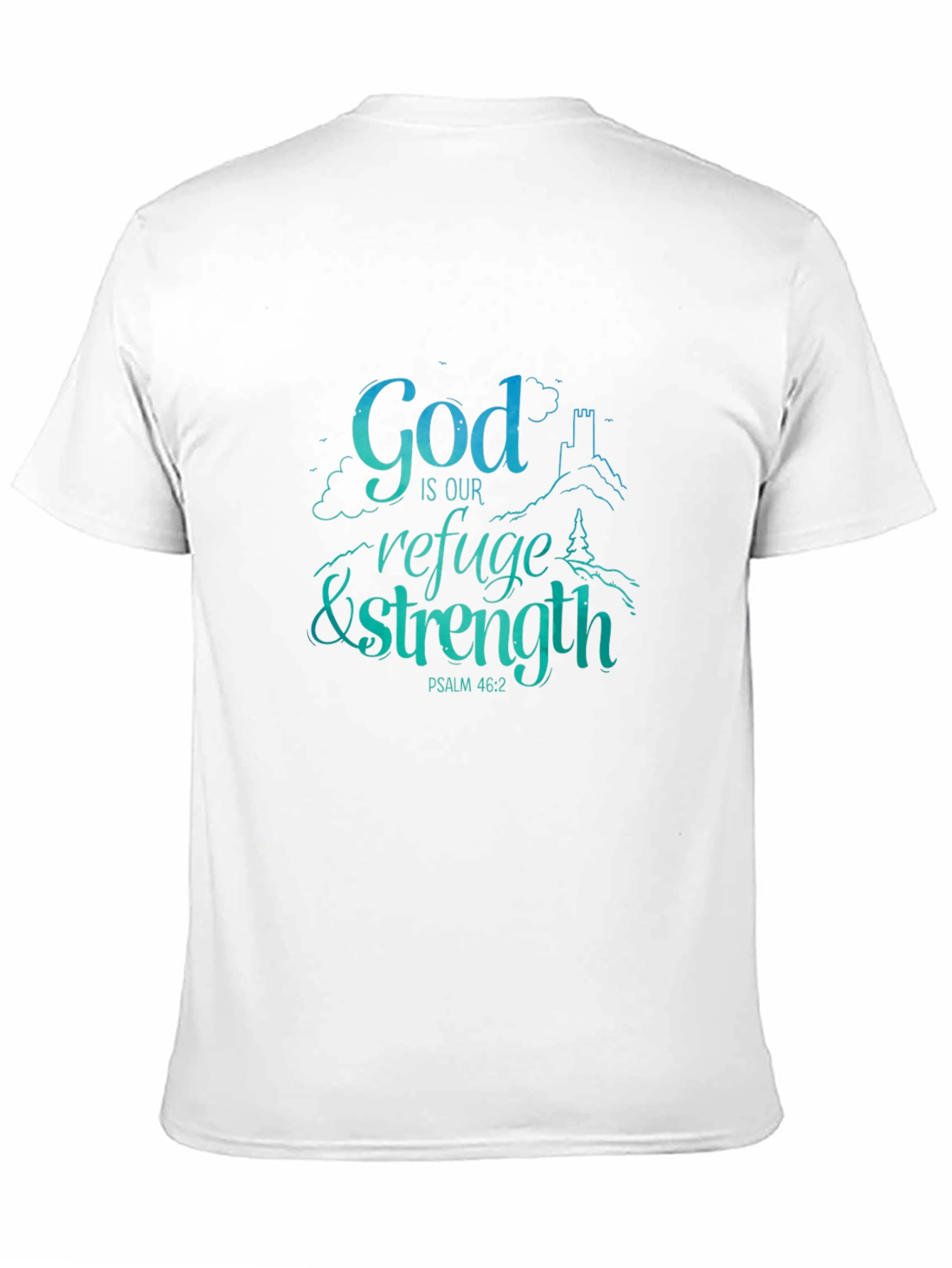Black God Is Our Refuge & Strength T-Shirt view 11