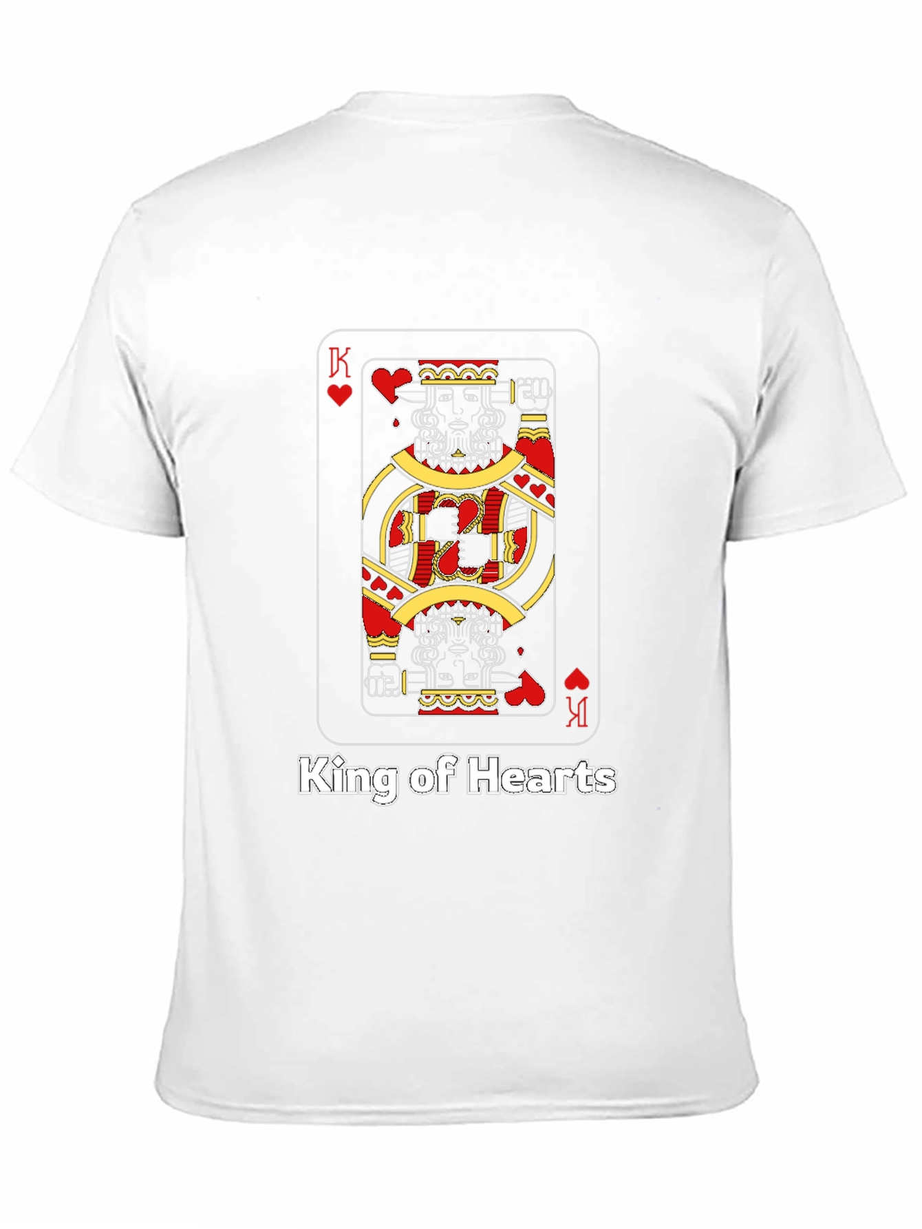 Black King of Hearts Graphic T-Shirt - Black view 11