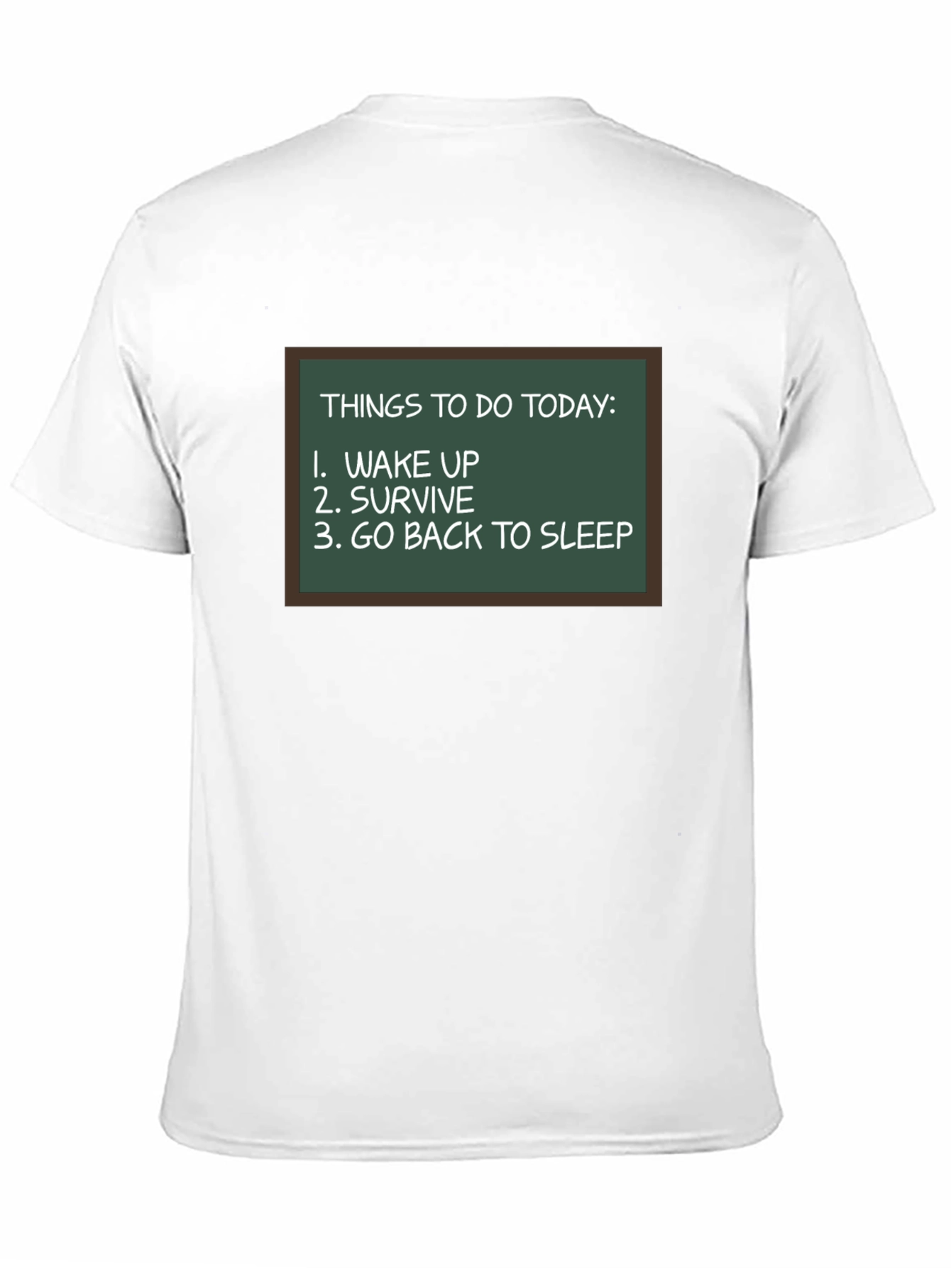Black Funny To-Do List Graphic Tee view 11