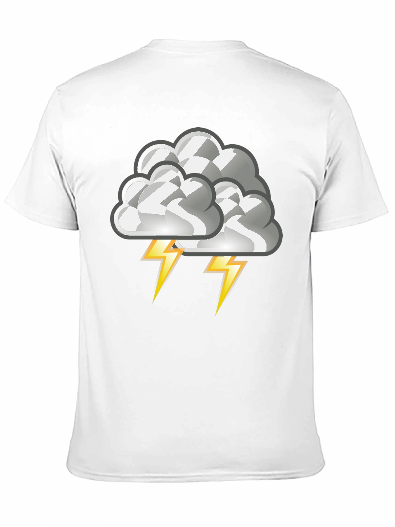 Black Storm Cloud Graphic Tee - Men's Black T-Shirt view 11