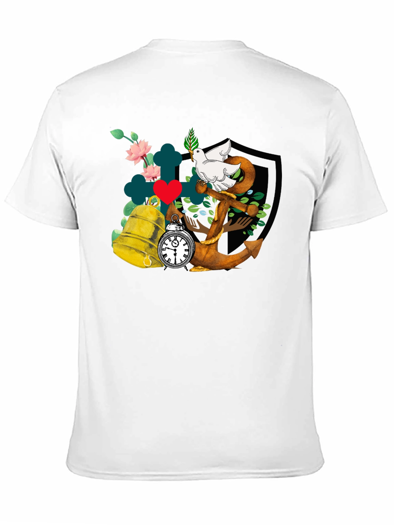 Dove Anchor Bell T-Shirt - 11