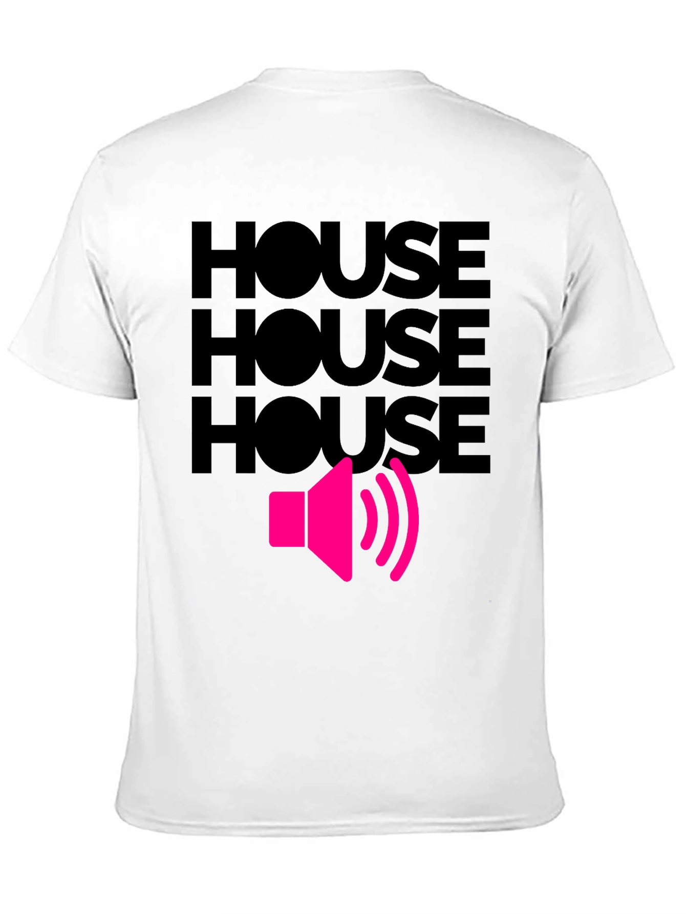 Black House Music T-Shirt - Loud Speaker Design view 11