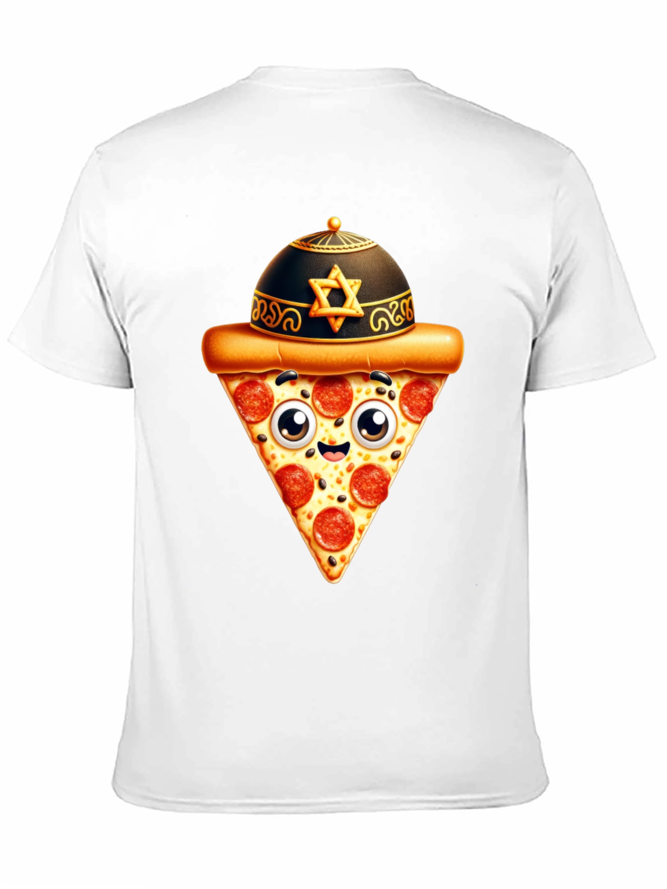 Black Pizza Slice T-Shirt - Funny Foodie Tee view 11