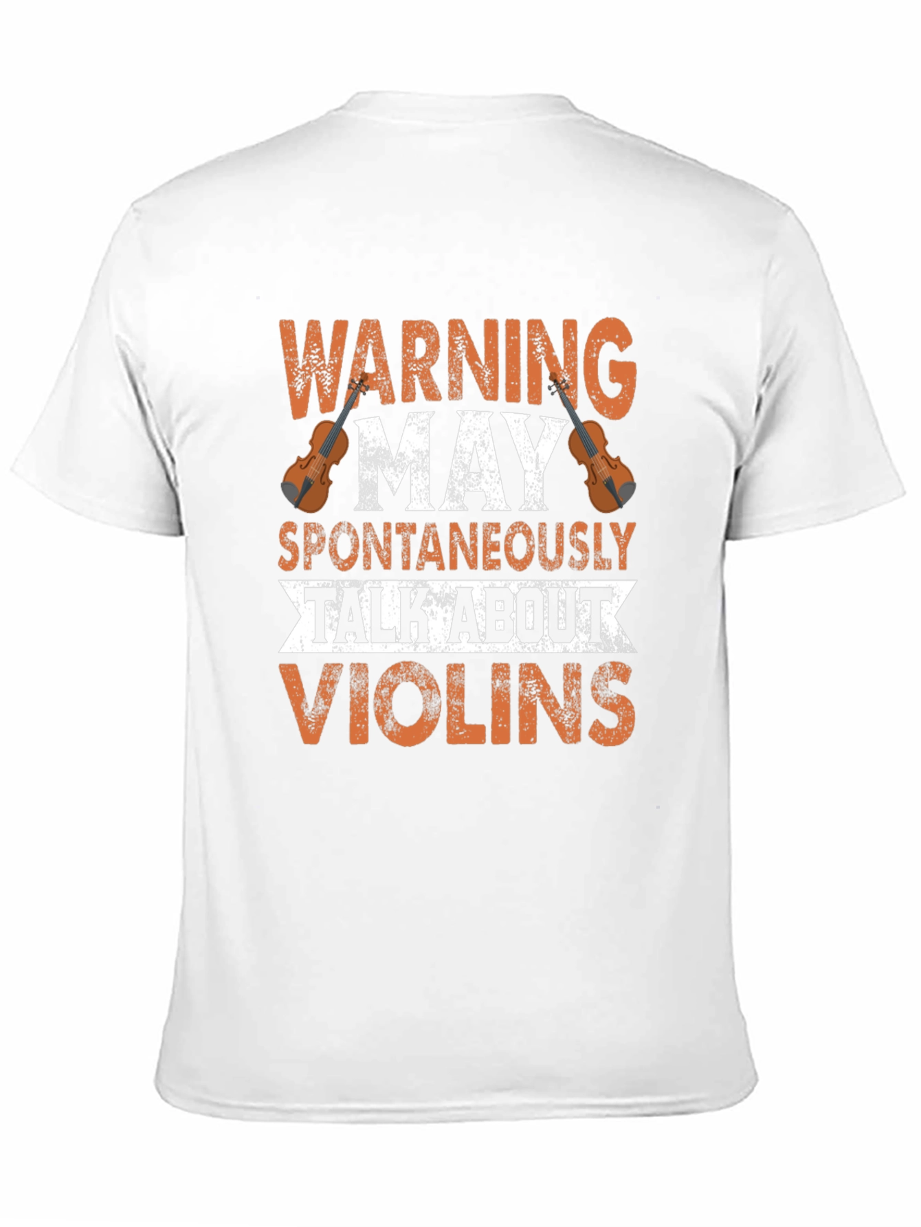Black Warning May Spontaneously Talk About Violins Graphic T-Shirt view 11
