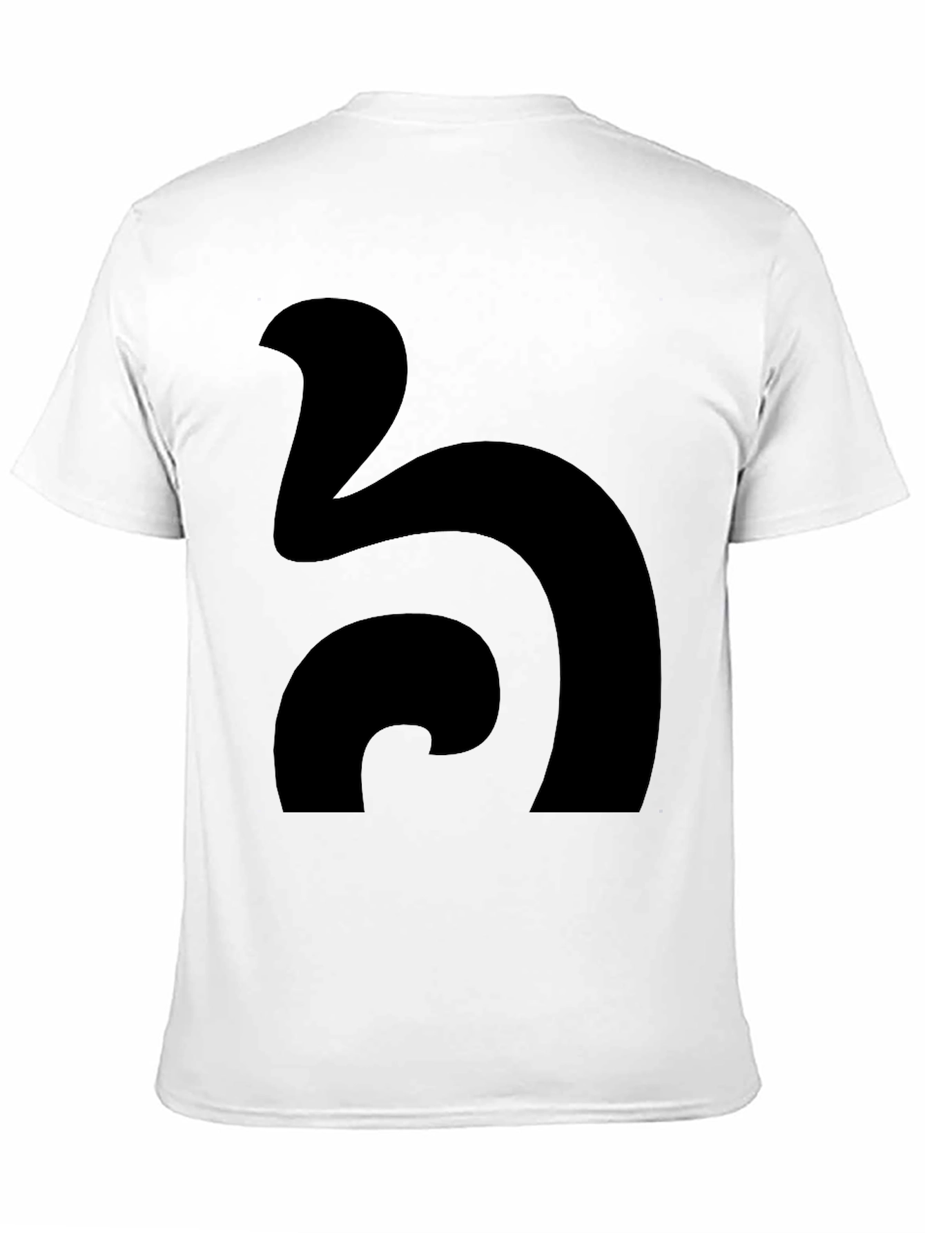 Black Abstract Design Black T-Shirt view 11