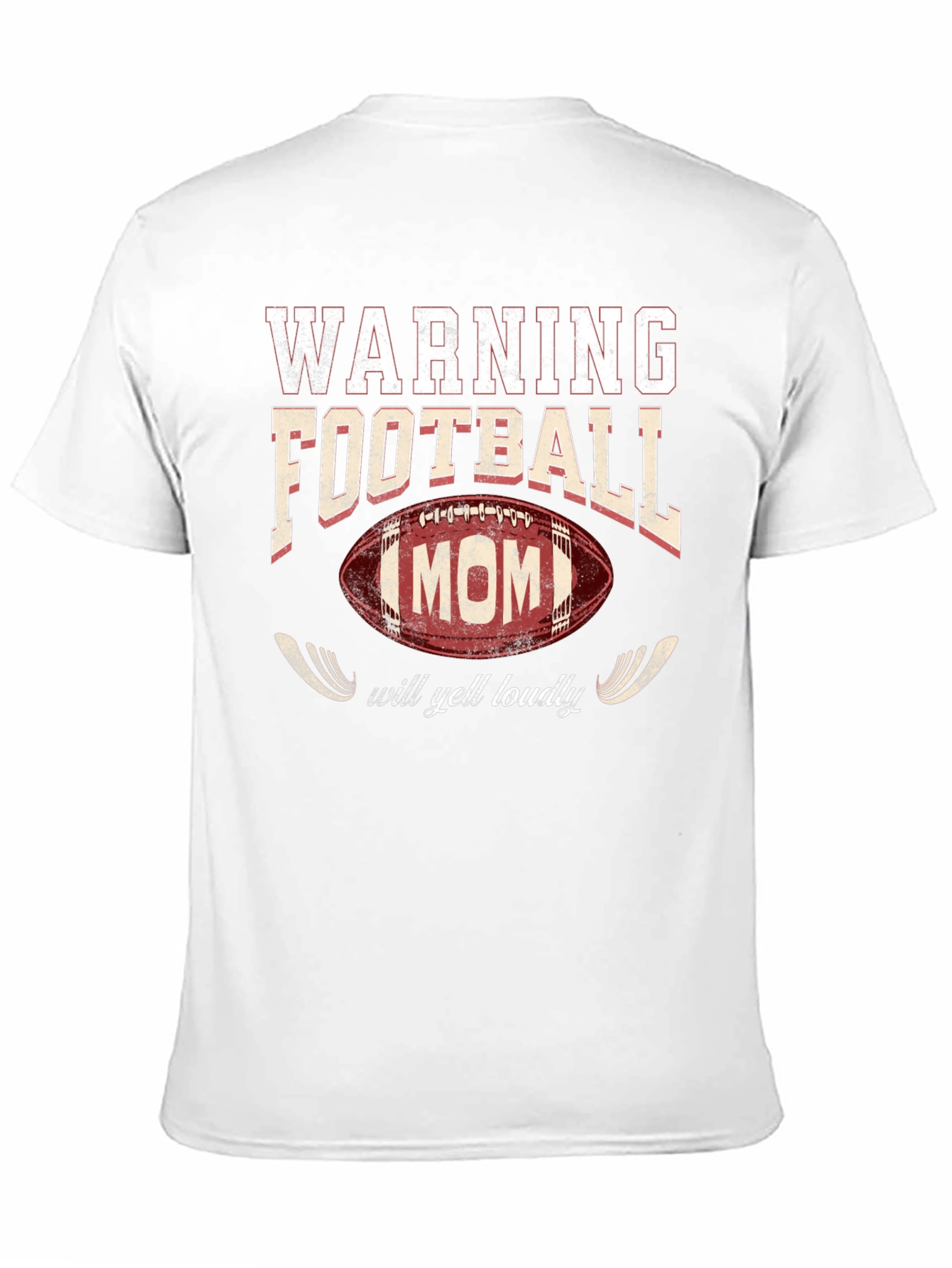 Warning Football Mom Graphic Tee - 11