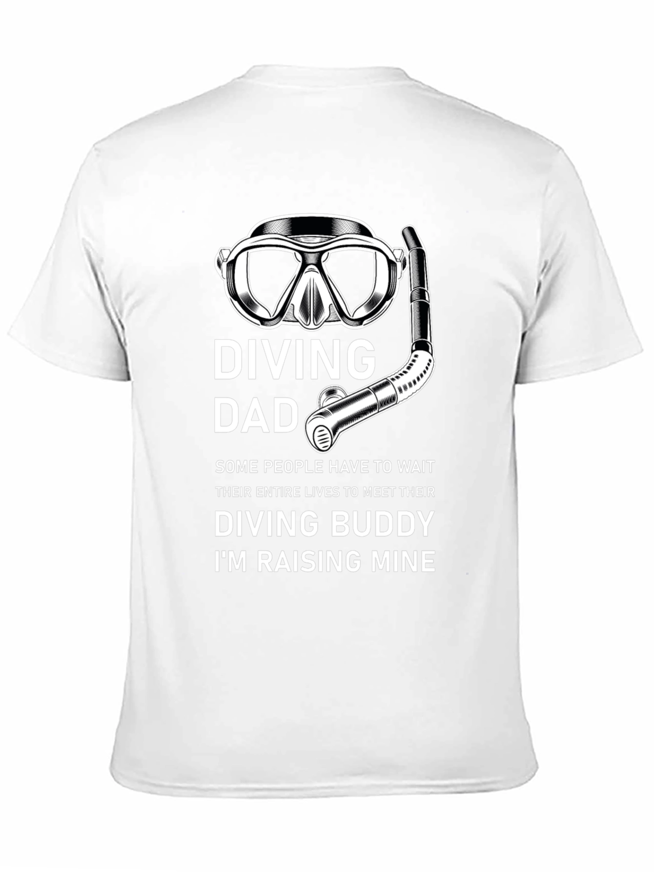 Black Diving Dad T-Shirt - Raise Your Diving Buddy view 11