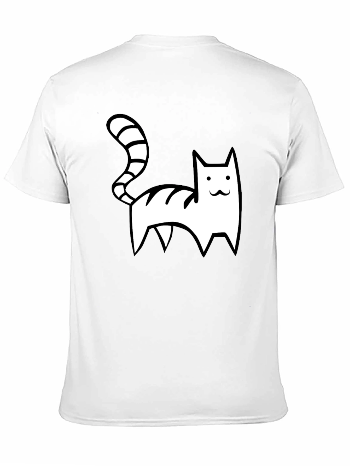 Black Cool Cat Graphic Tee - Black Casual Shirt view 11