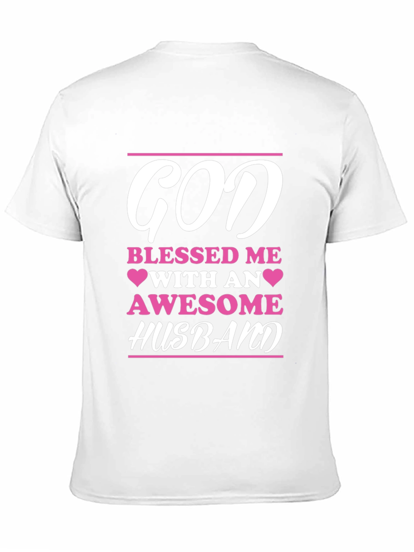 Black God Blessed Me Awesome Husband Graphic Tee view 11