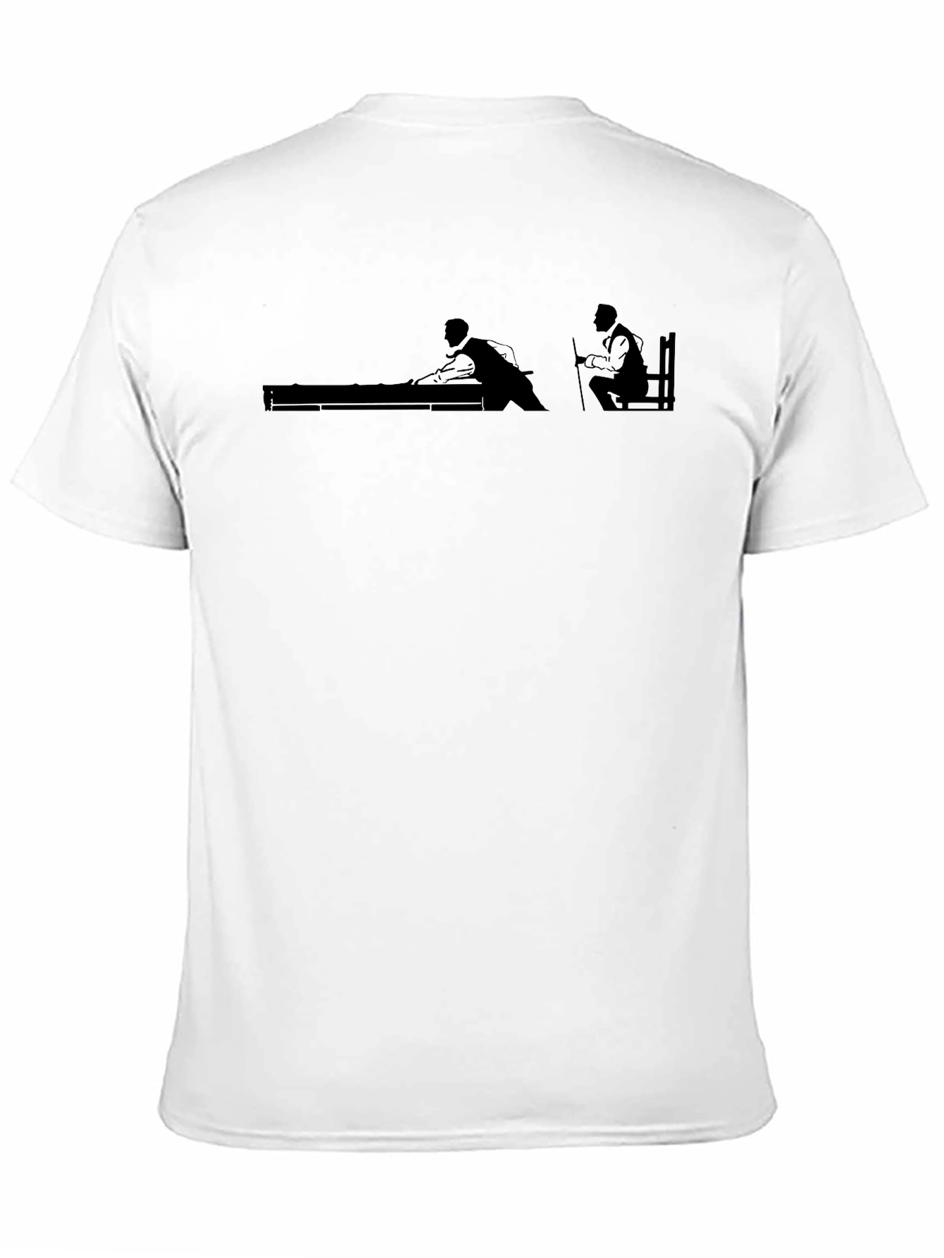 Billiards Silhouette Graphic Tee - Classic Pool Hall Style - 11