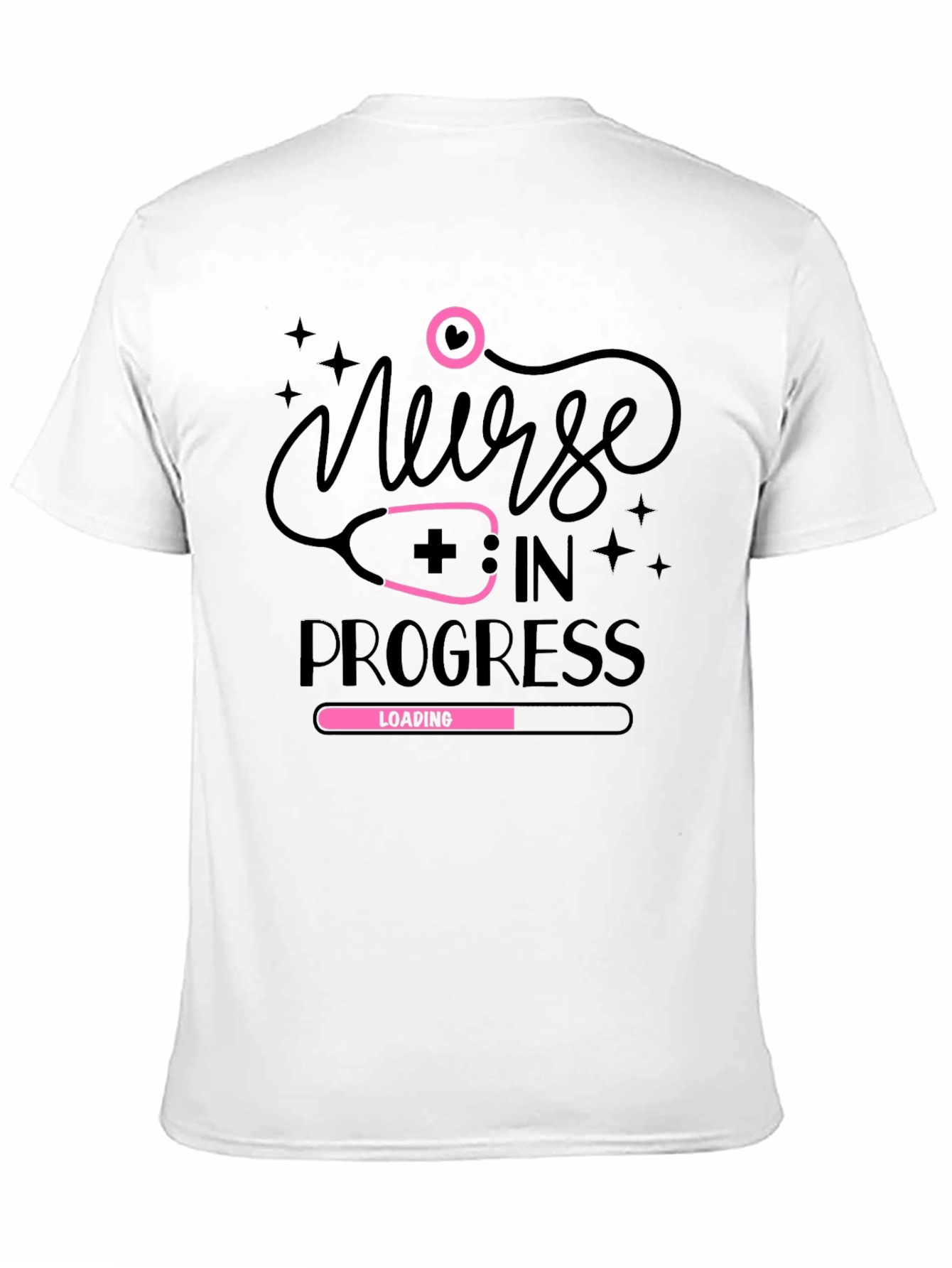 Black Nurse in Progress T-Shirt view 11
