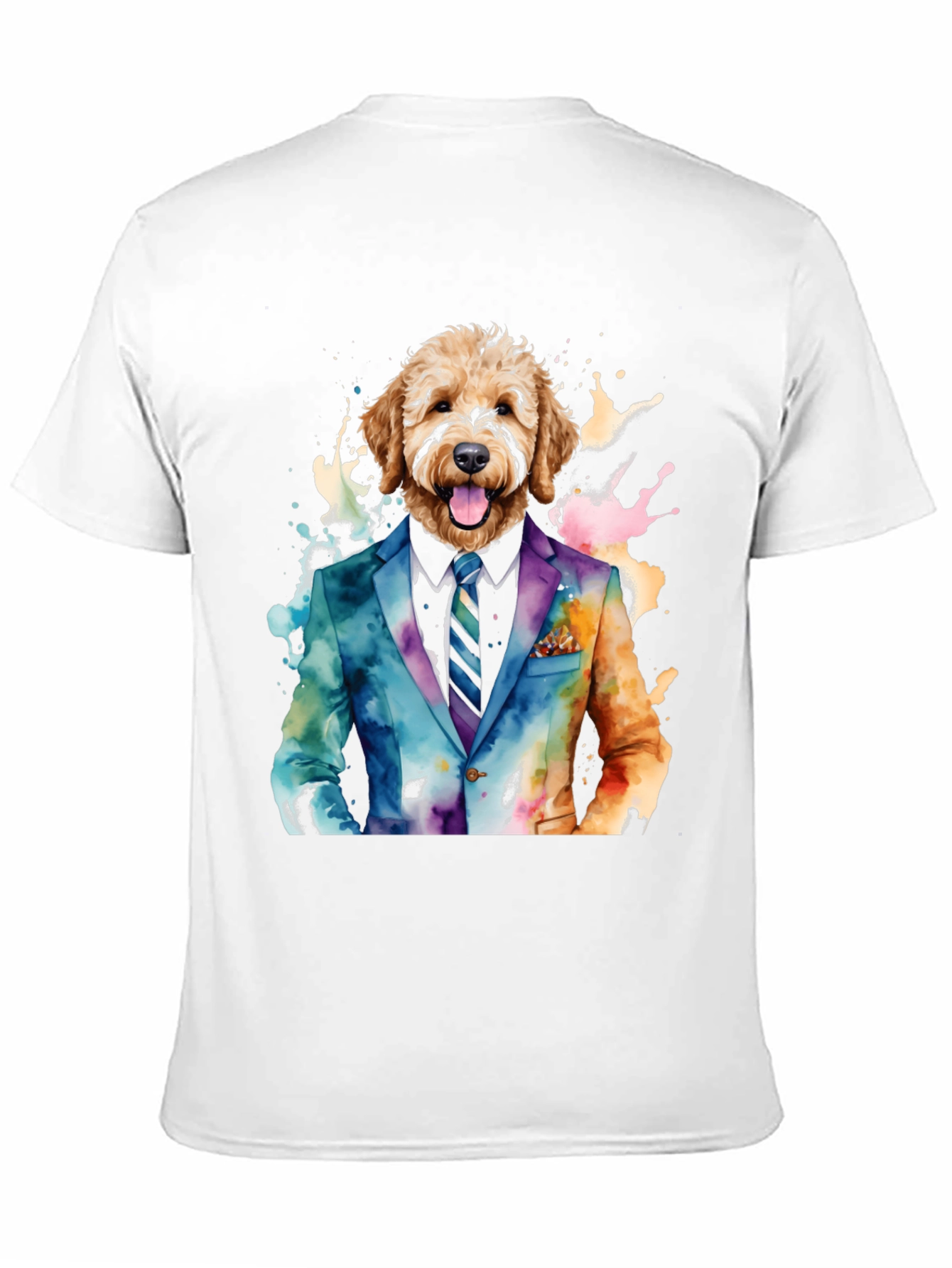 Black Dog in Suit Graphic Tee - Stylish & Unique view 11