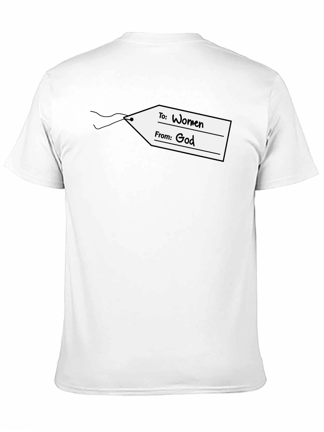 Black Women From God T-Shirt - Gift Tag Design view 11