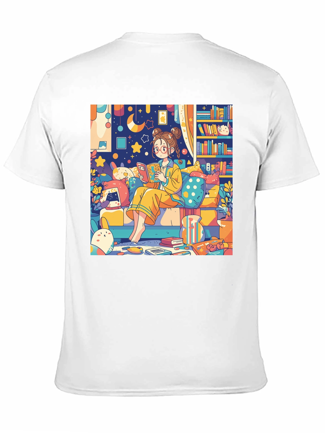 Black Cozy Reading Nook T-Shirt view 11