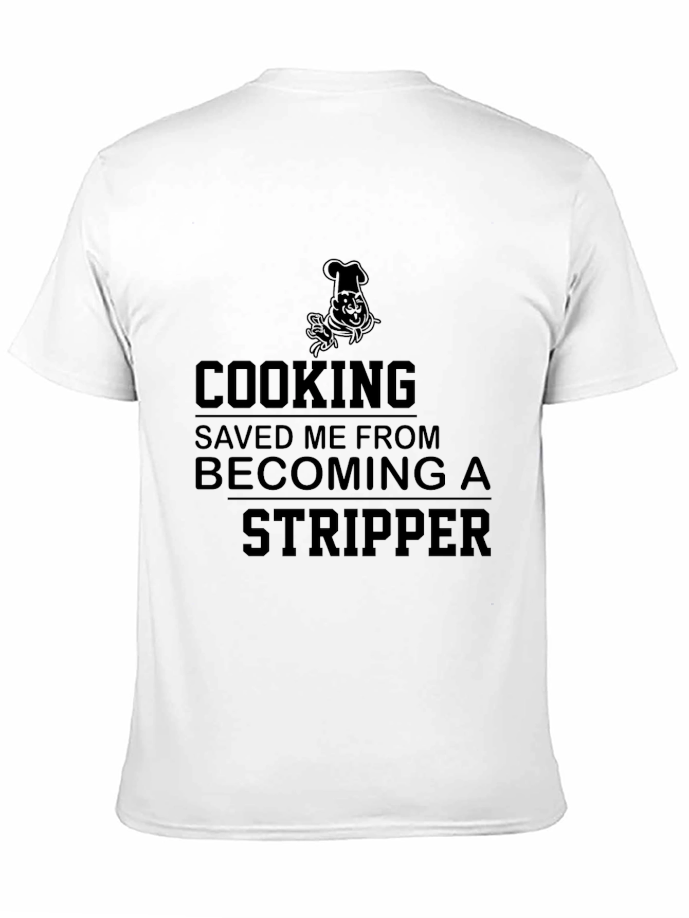 Black Cooking Saved Me T-Shirt, Funny Chef Gift view 11