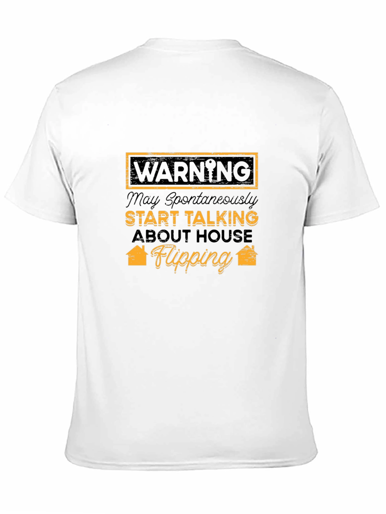Black House Flipping Warning T-Shirt - Funny Gift view 11