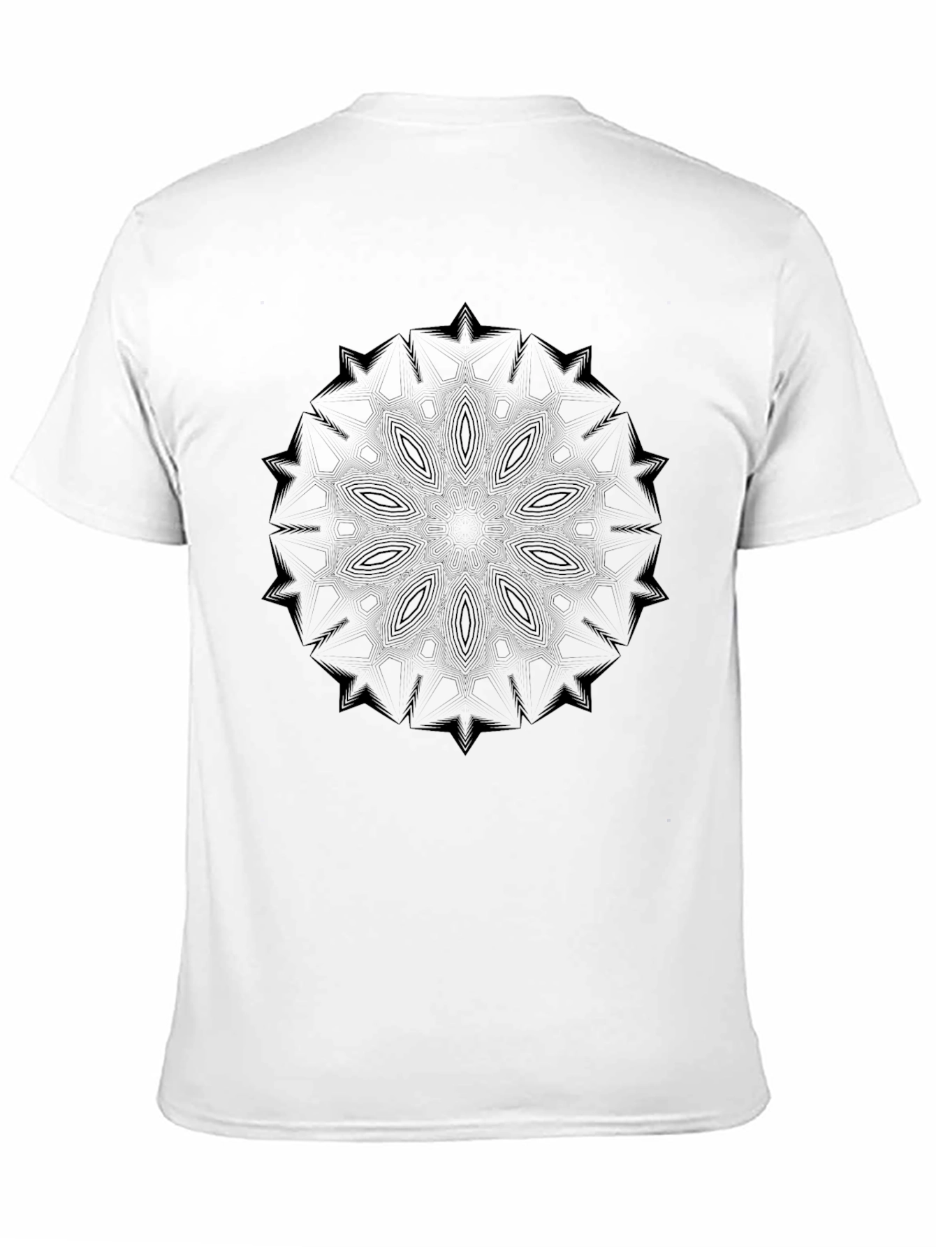 Black Black Mandala Graphic Tee view 11