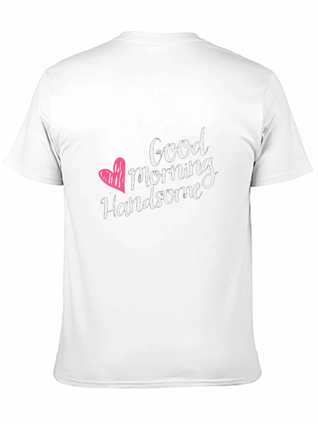 Black Good Morning Handsome Black Graphic Tee view 11