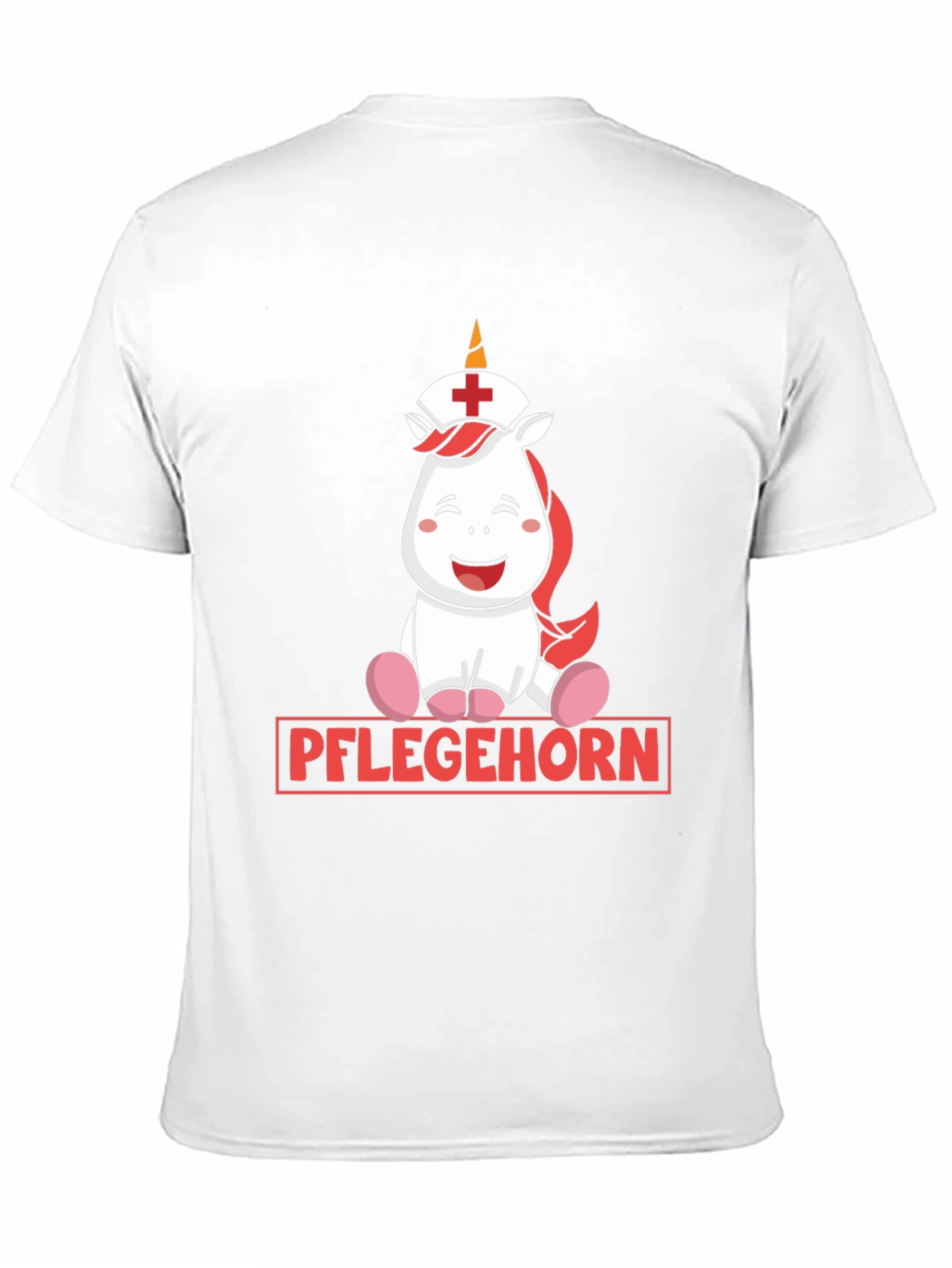 Black Pflegehorn Nurse Unicorn Graphic T-Shirt view 11