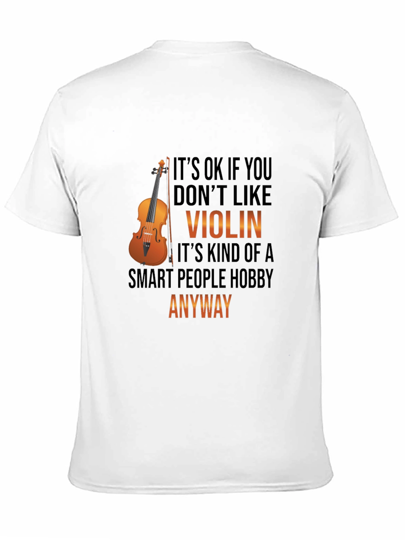 Black Violin Smart Hobby T-Shirt - Musician Gift view 11