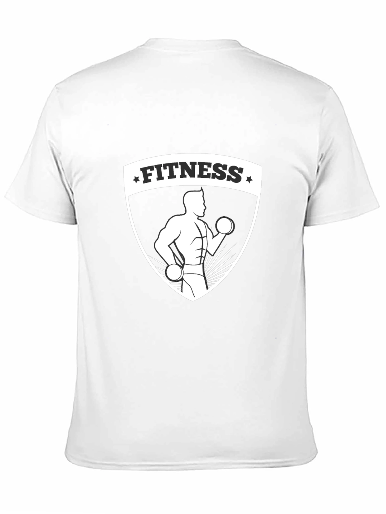 Black Fitness Graphic Black T-Shirt for Men view 11
