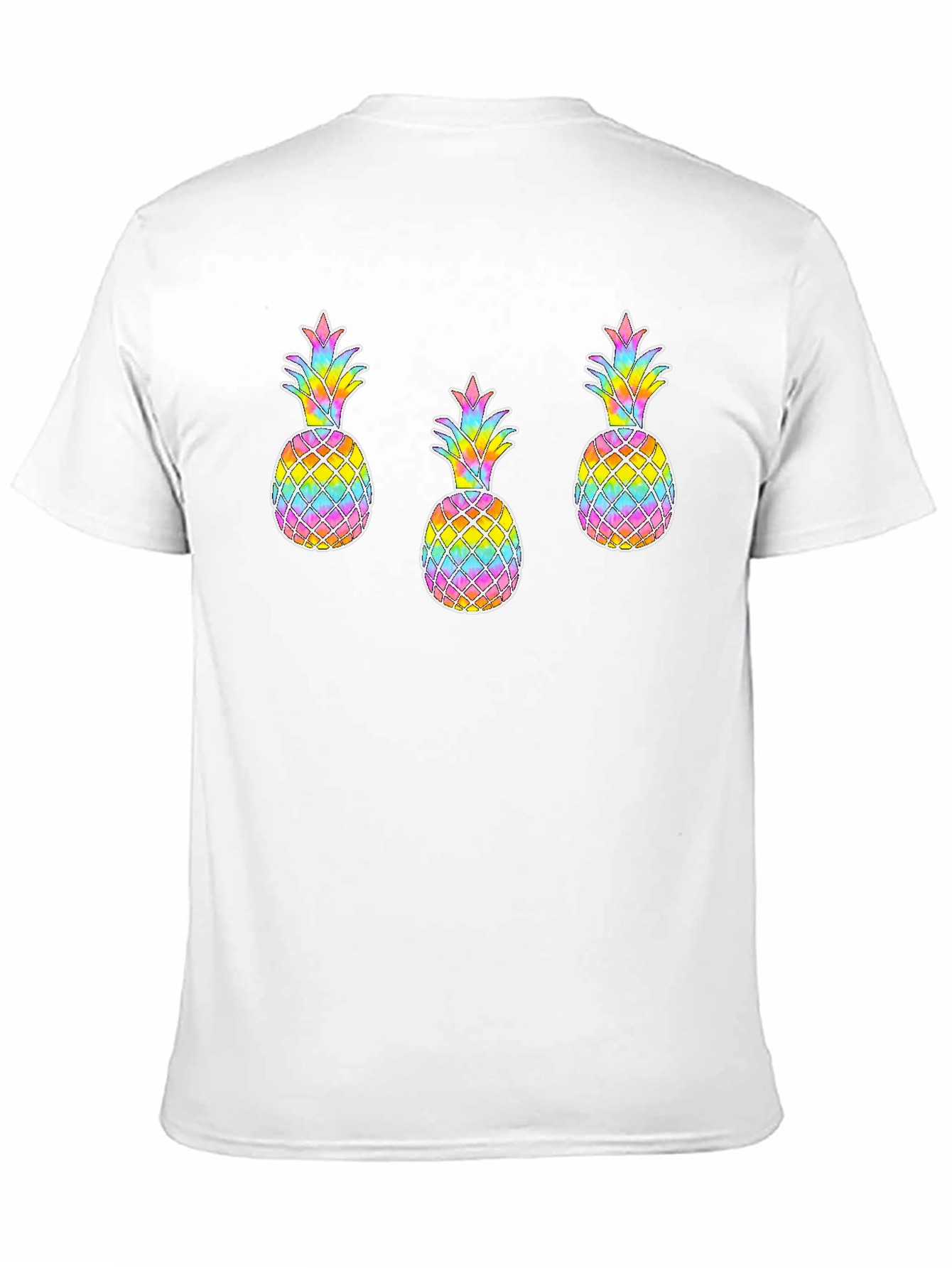 Black Rainbow Pineapple Graphic Tee view 11