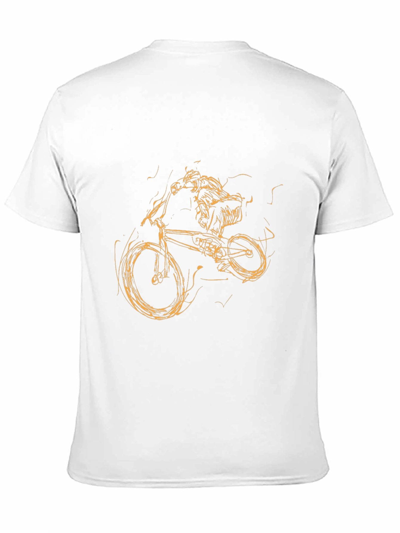 Black Mountain Bike Rider Graphic T-Shirt - Black view 11