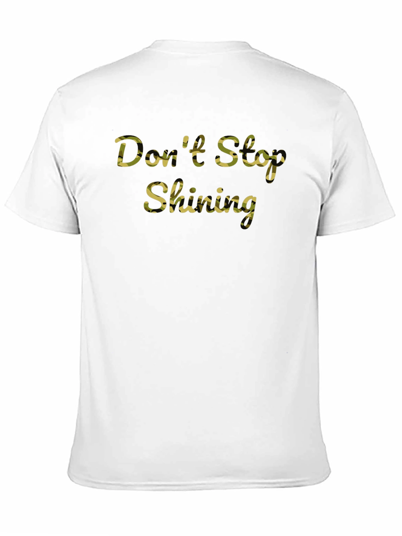 Black Don't Stop Shining Camo Print T-Shirt view 11
