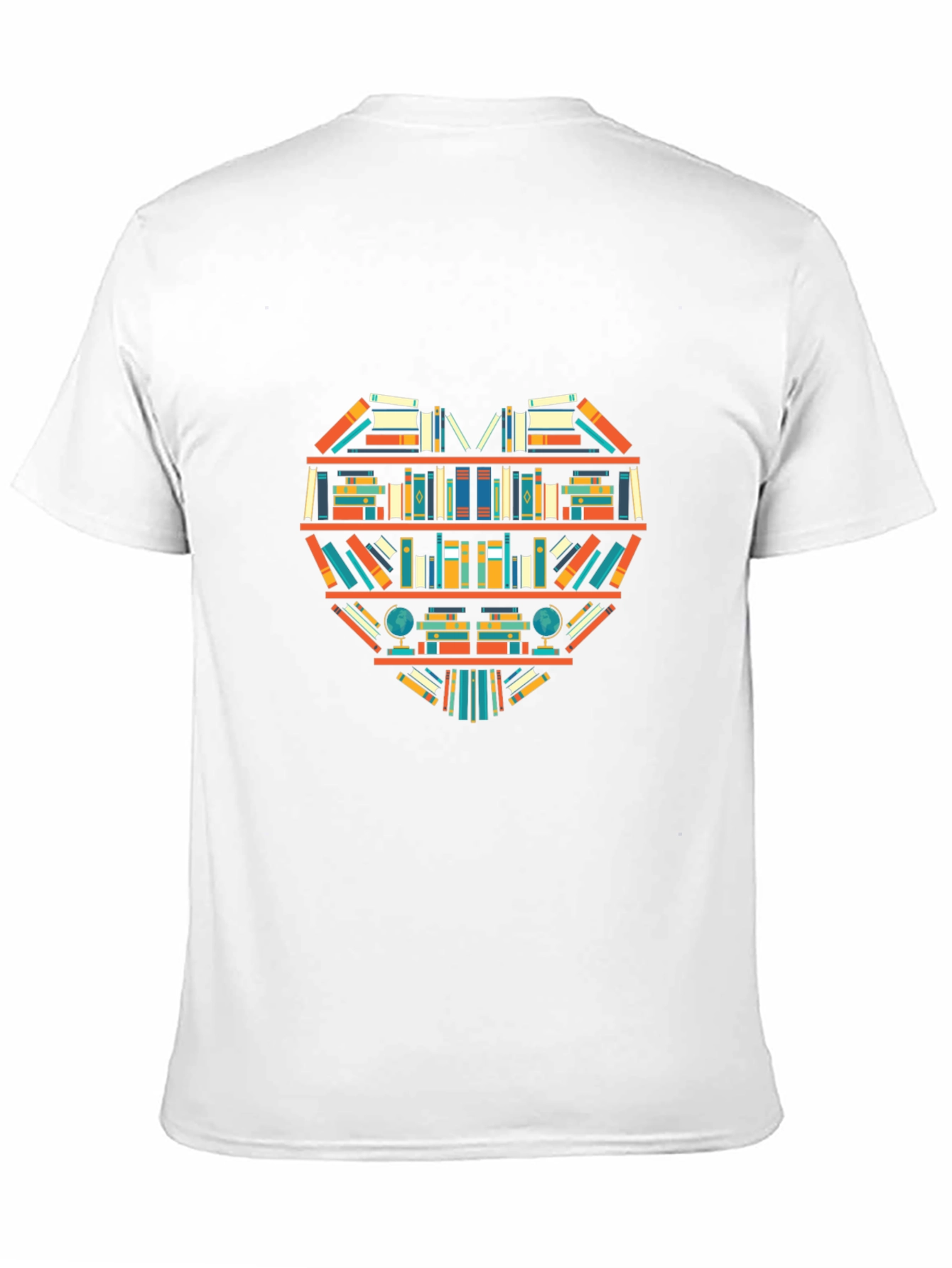 Black Book Lover Heart T-Shirt - Literary Style view 11