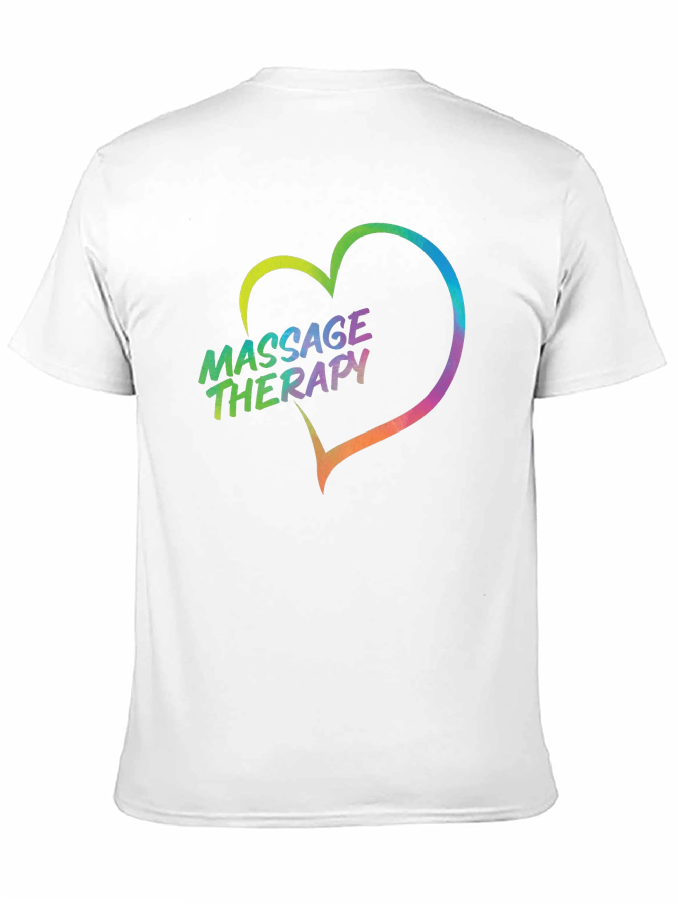 Black Massage Therapy Heart Graphic Tee - Black view 11