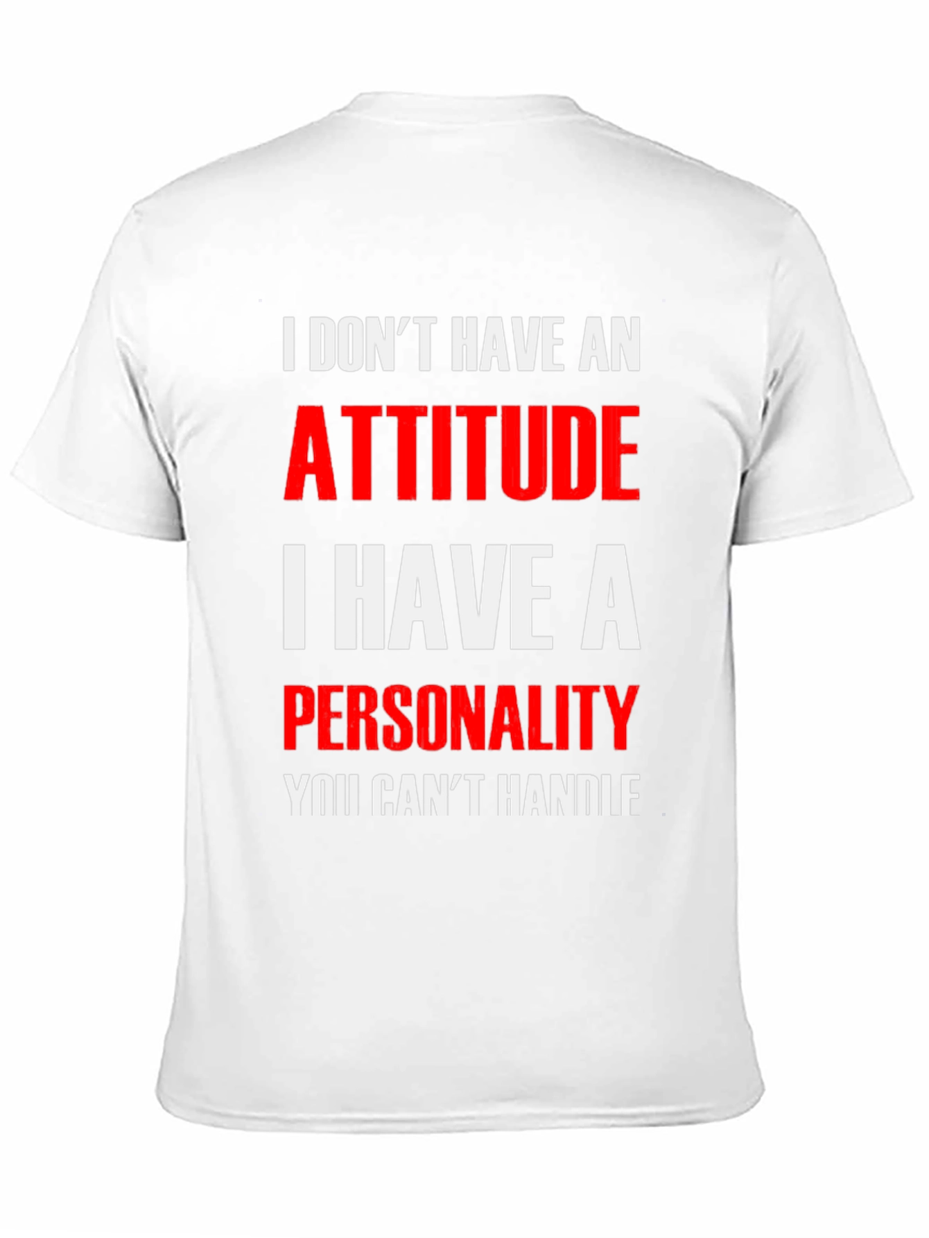 Black Attitude Personality Men's Graphic T-Shirt view 11