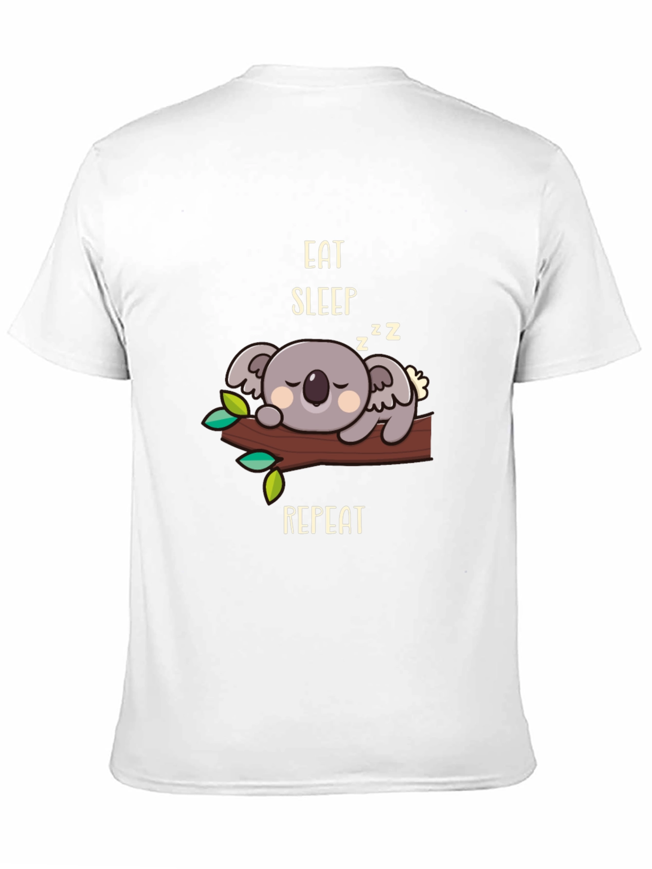 Black Eat Sleep Repeat Koala T-Shirt - Cute & Comfy view 11