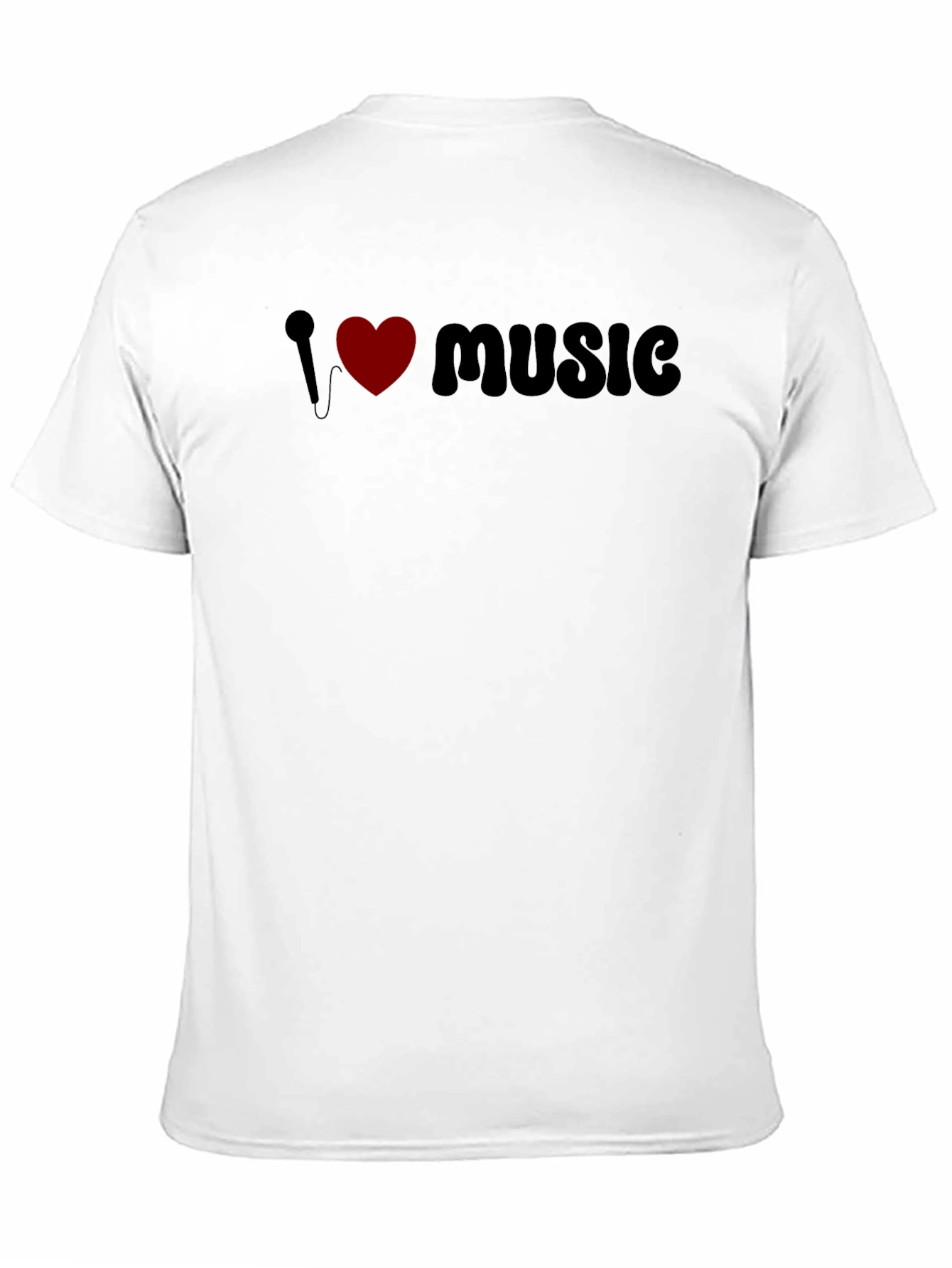 Black I Love Music Graphic Tee - Black view 11