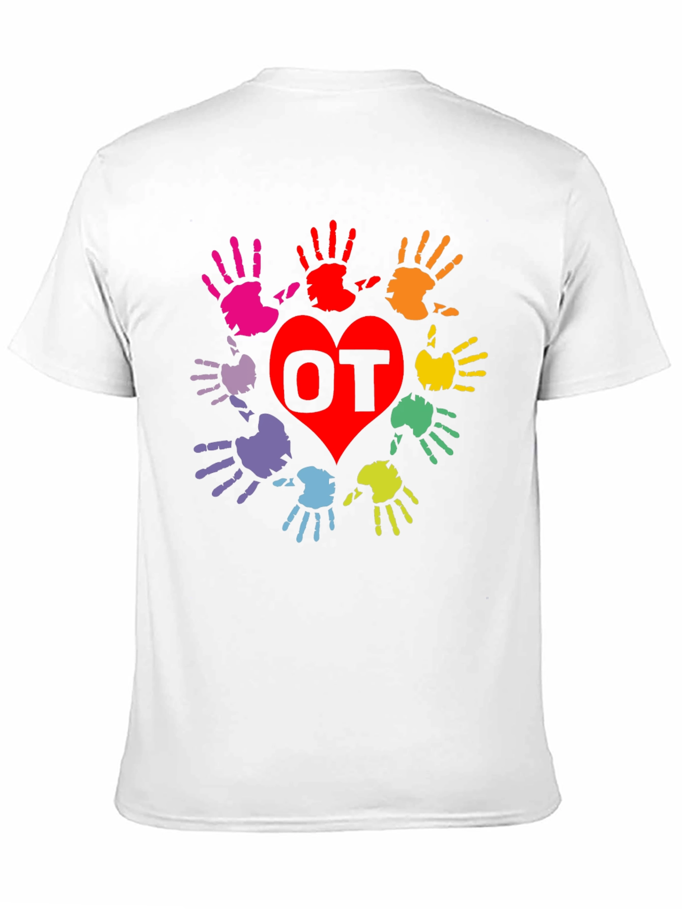 OT Occupational Therapy Hands Heart T-Shirt - 11