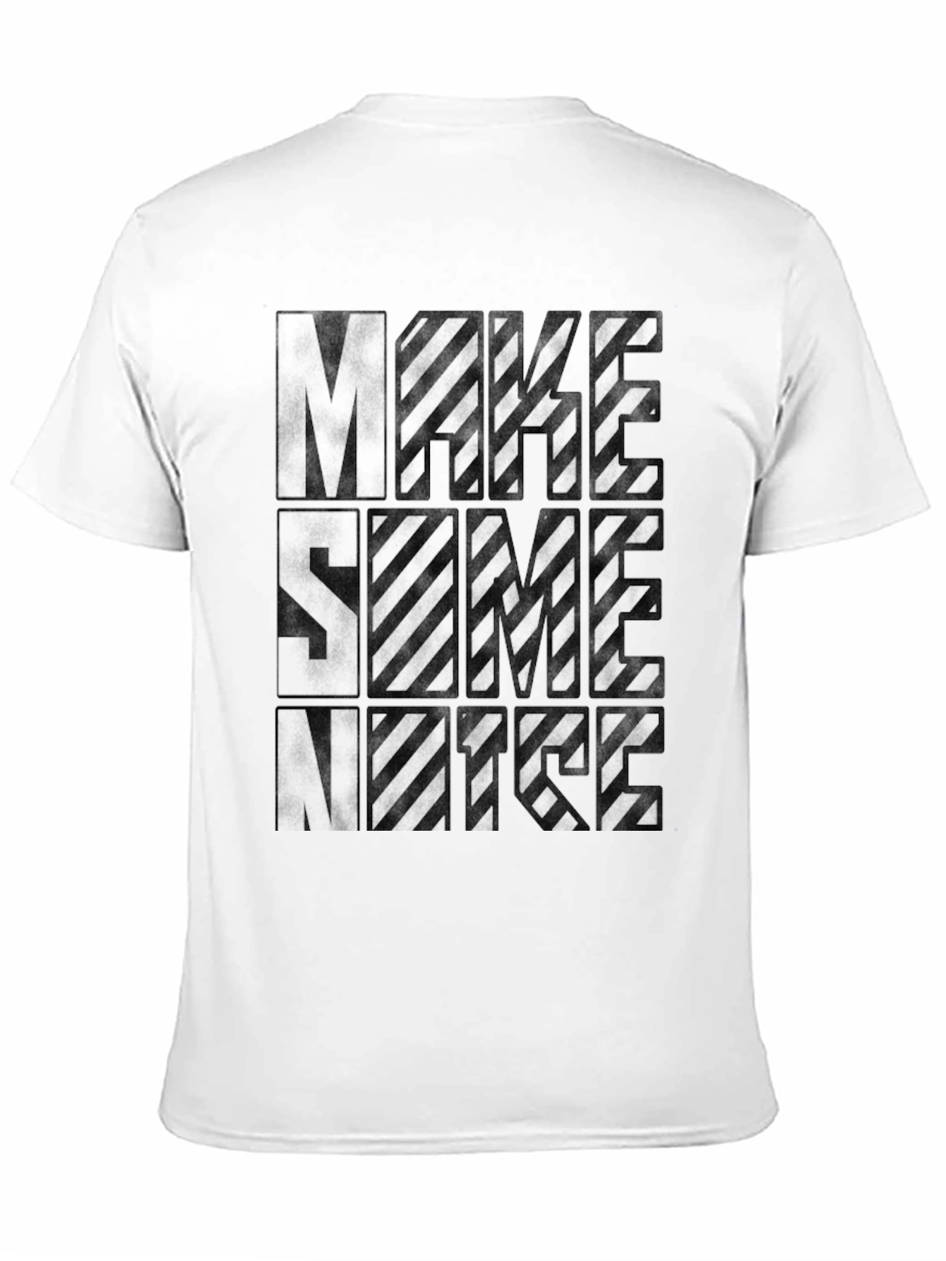 Black Make Some Noise Graphic Tee - Black Crew Neck view 11