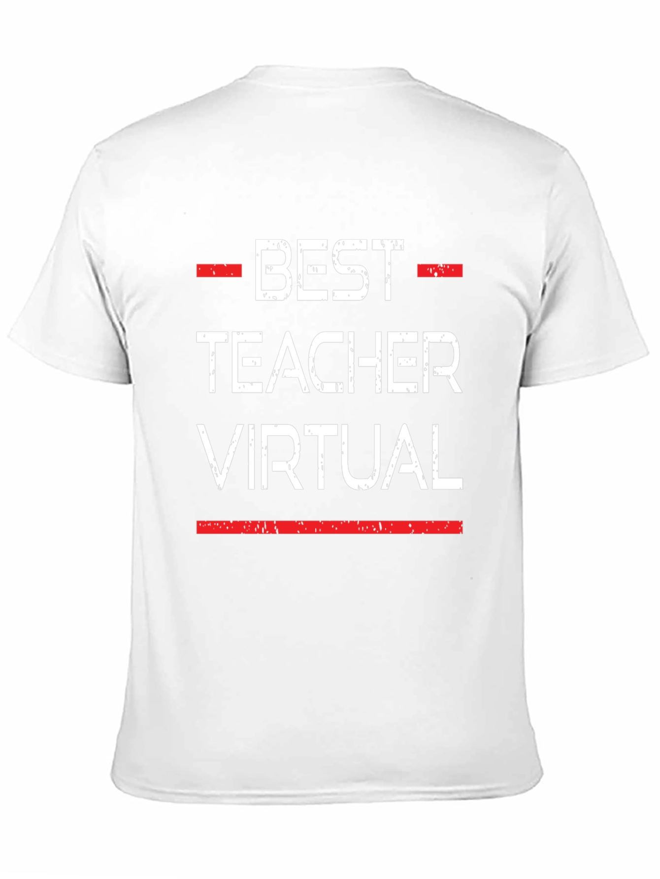 Black Best Teacher Virtual T-Shirt view 11