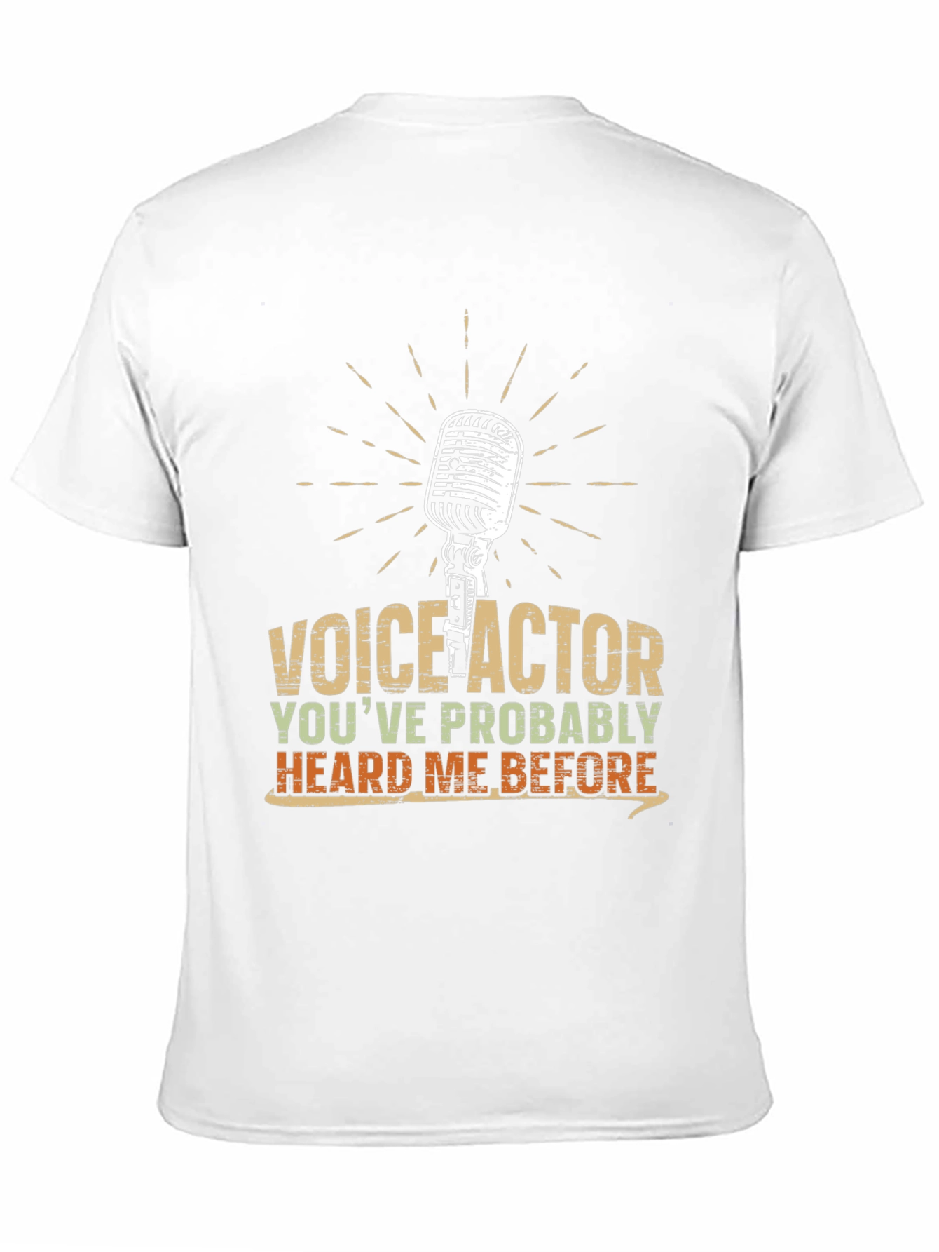 Black Voice Actor T-Shirt - Heard Me Before Funny Tee view 11