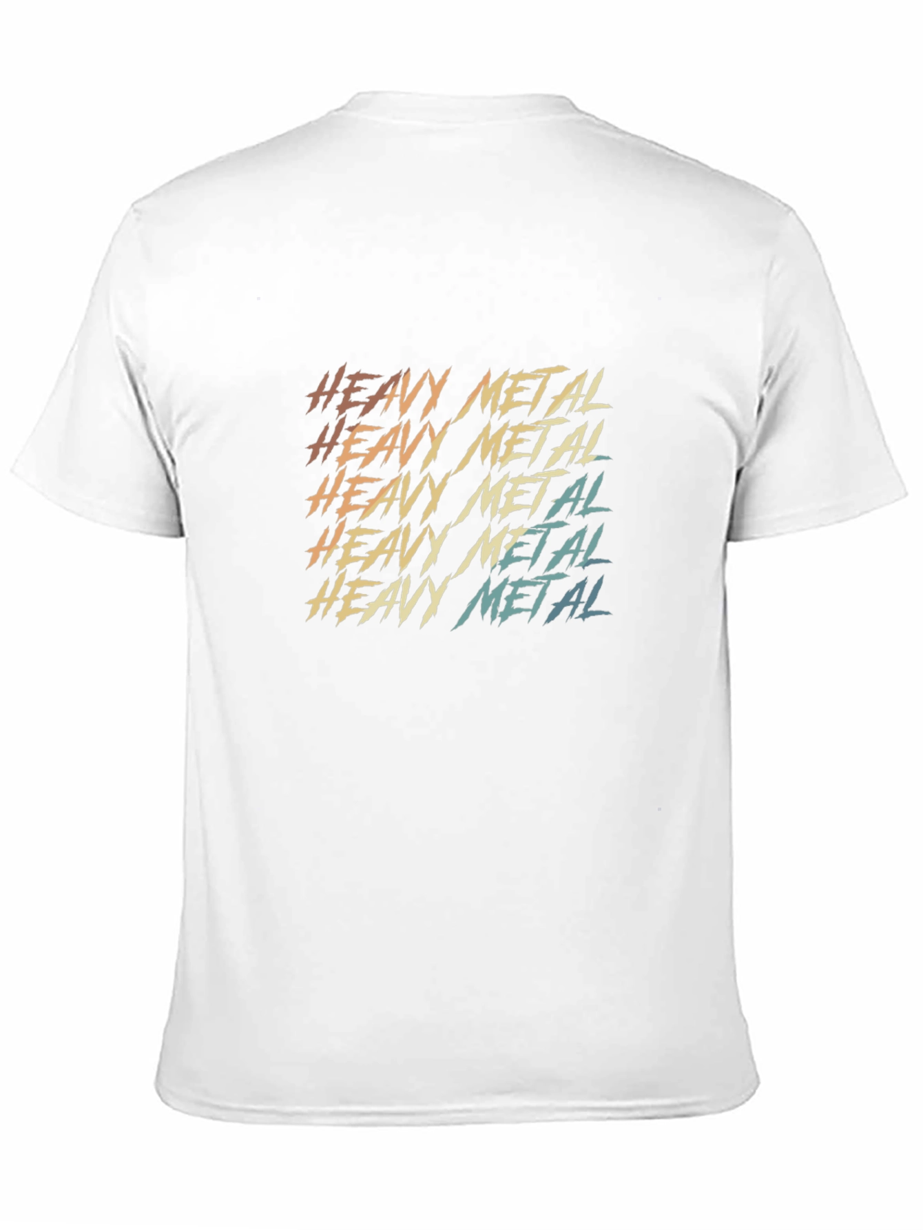 Black Heavy Metal Retro T-Shirt view 11