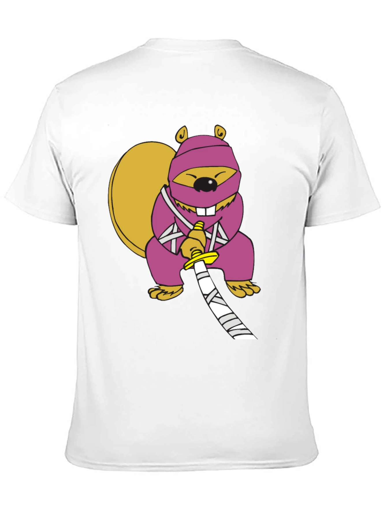 Black Ninja Squirrel Graphic Tee view 11