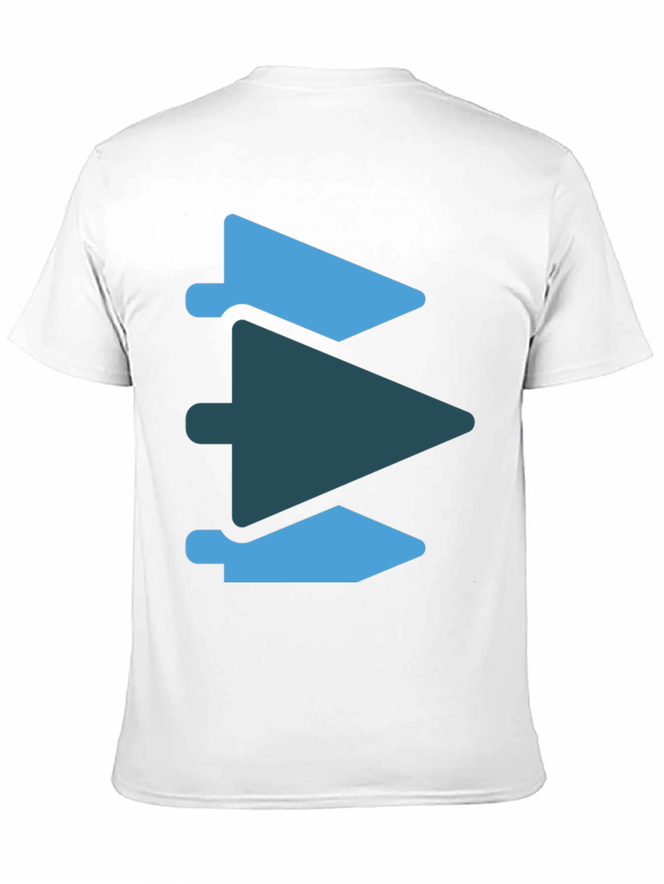 Black Abstract Arrow Graphic Tee - Modern Casual Style view 11