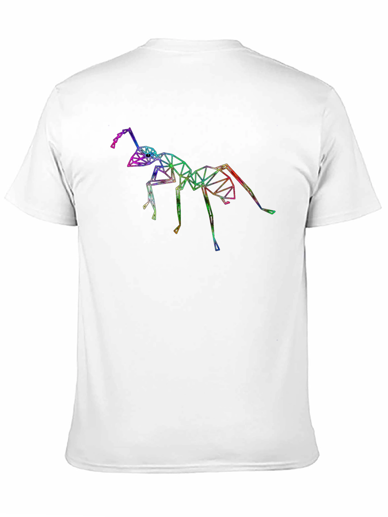 Black Geometric Ant Graphic T-Shirt - Black view 11