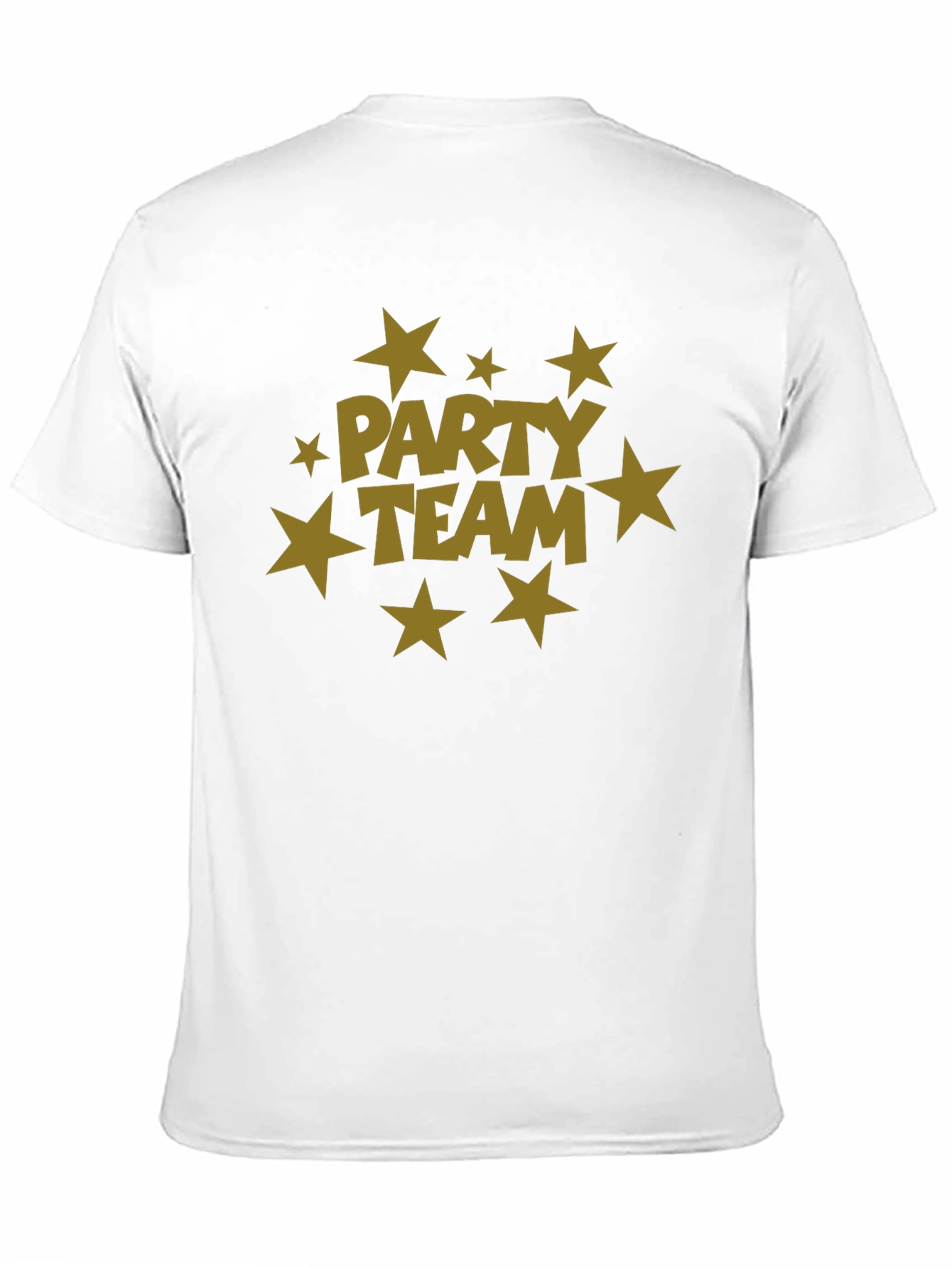 Black Party Team Graphic Print Black T-Shirt view 11