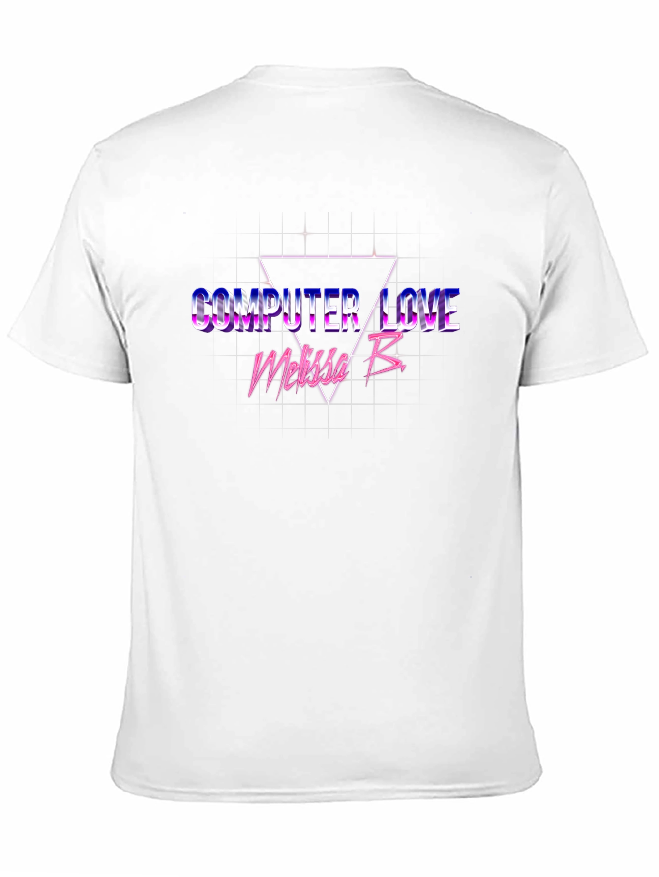 Black Computer Love Retro T-Shirt view 11